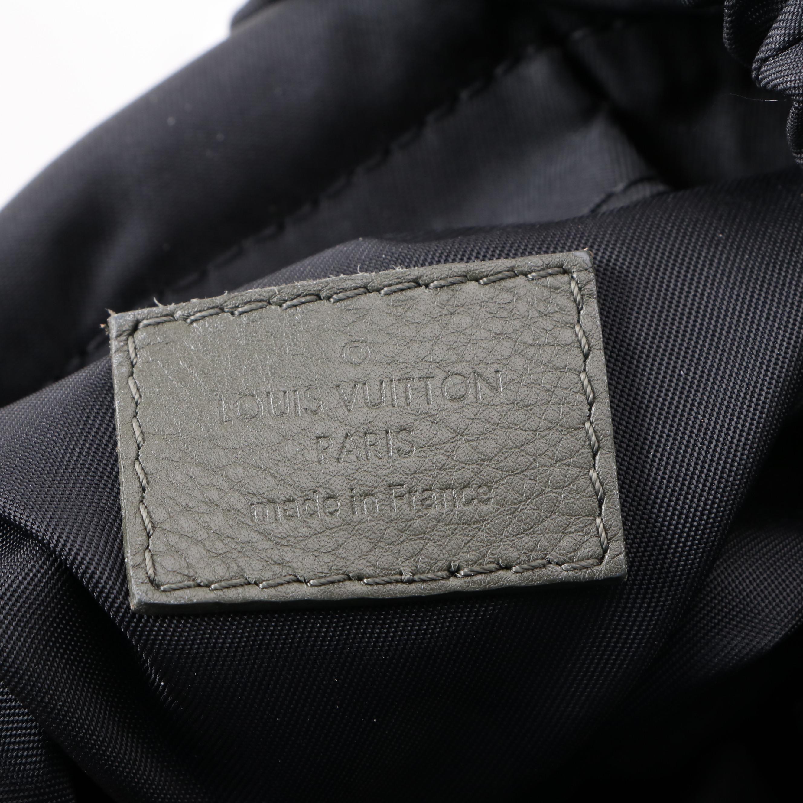 Louis Vuitton Chalk Sling Bag in Khaki Monogram Shadow Leather