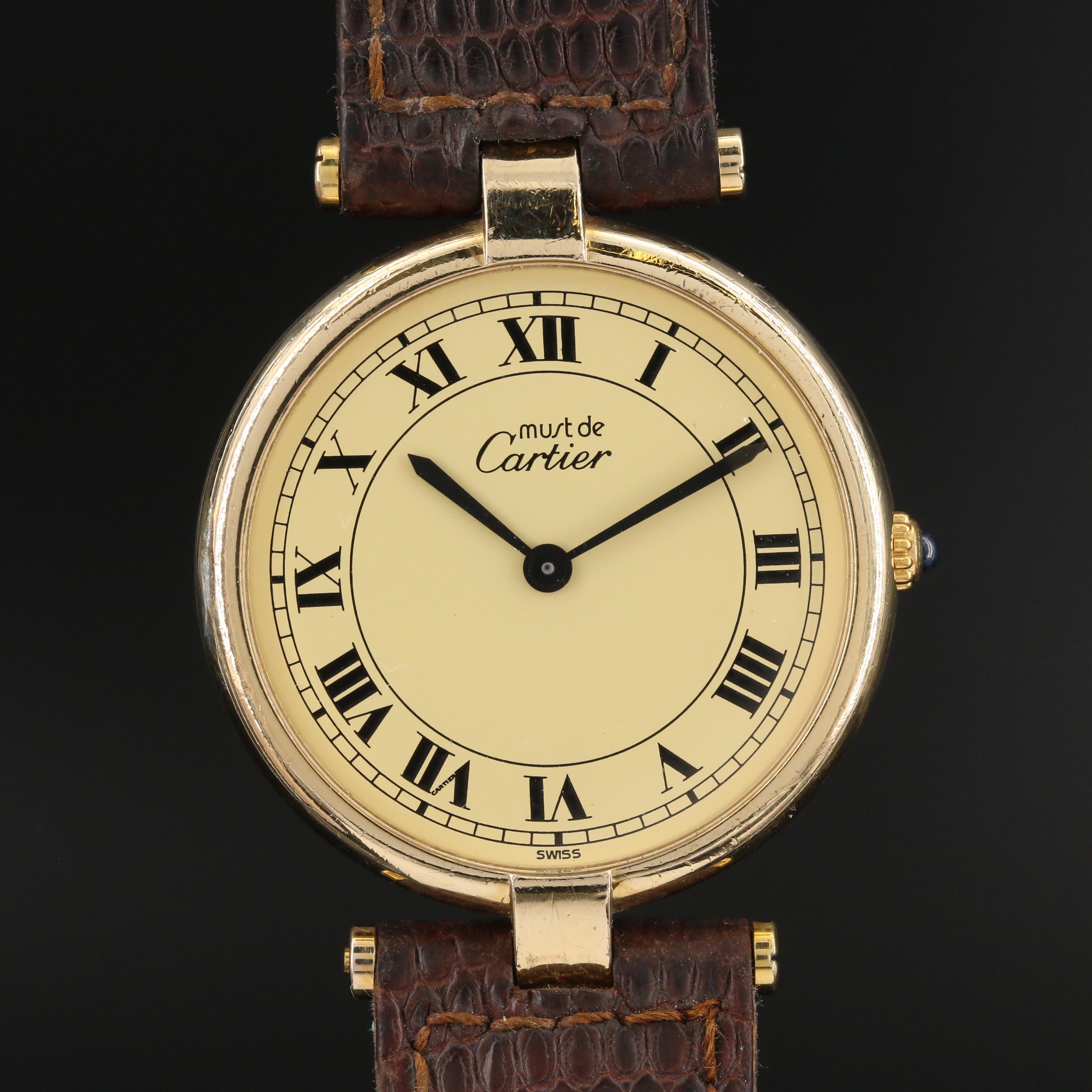 Cartier Must de Cartier Vendome Vermeil Quartz Watch