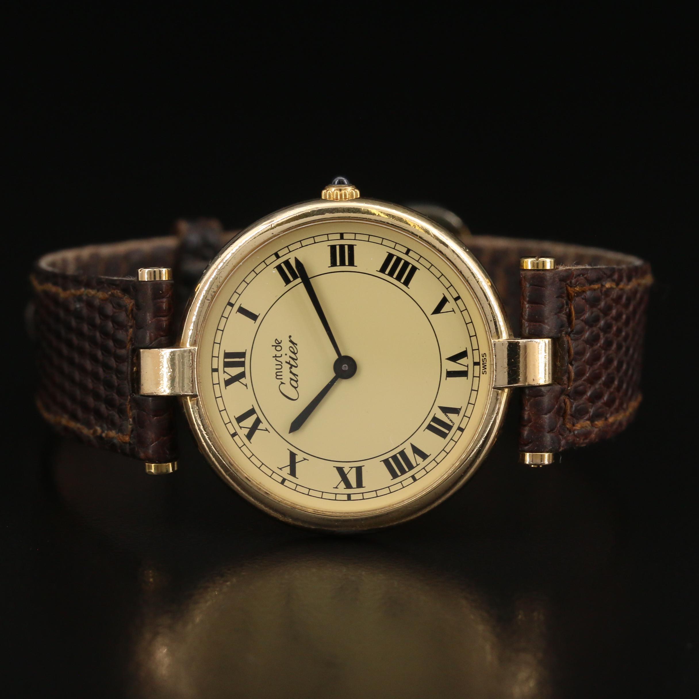 Cartier Must de Cartier Vendome Vermeil Quartz Watch
