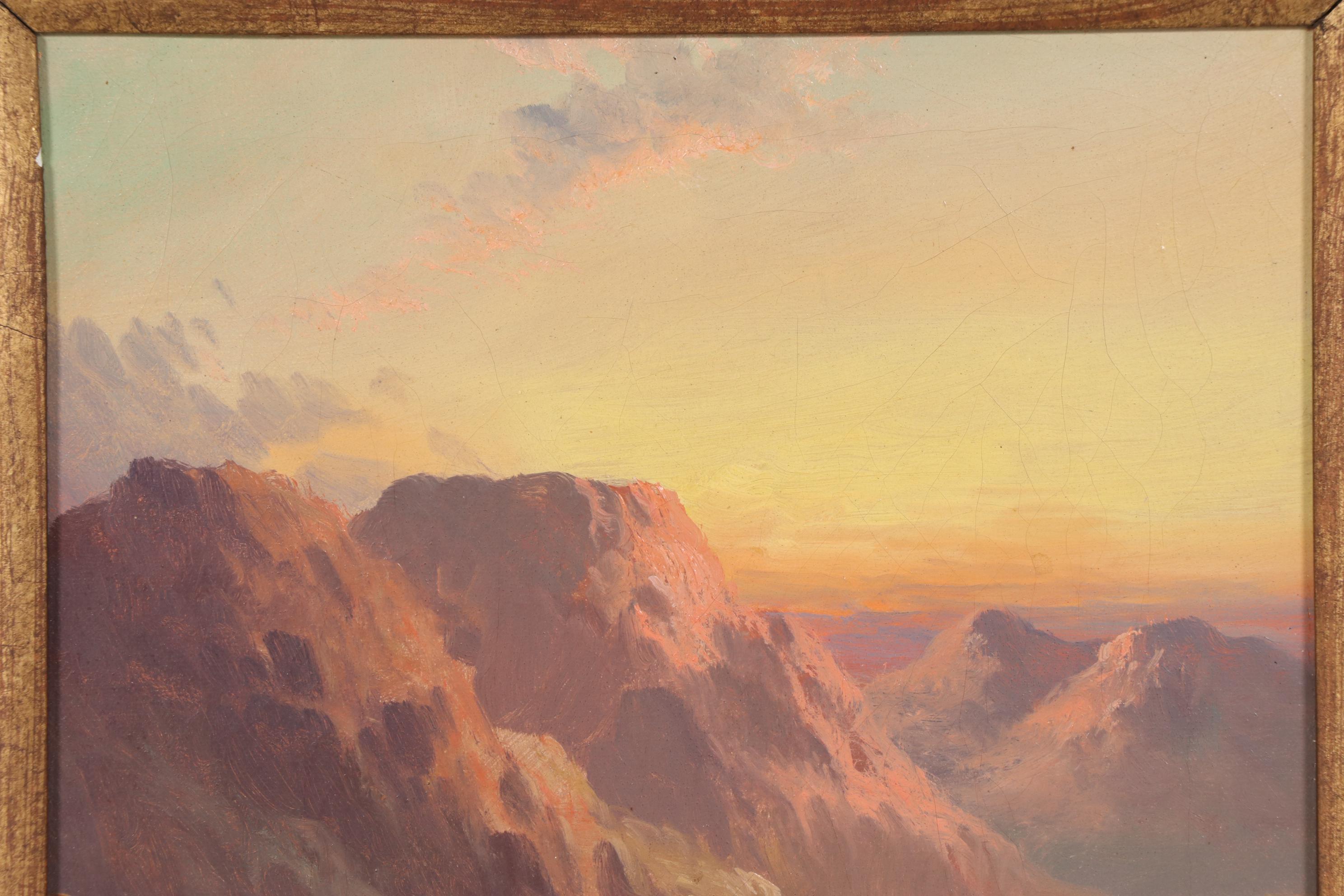 John Bates Noel Oil Painting of a Mountain Landscape, 1906