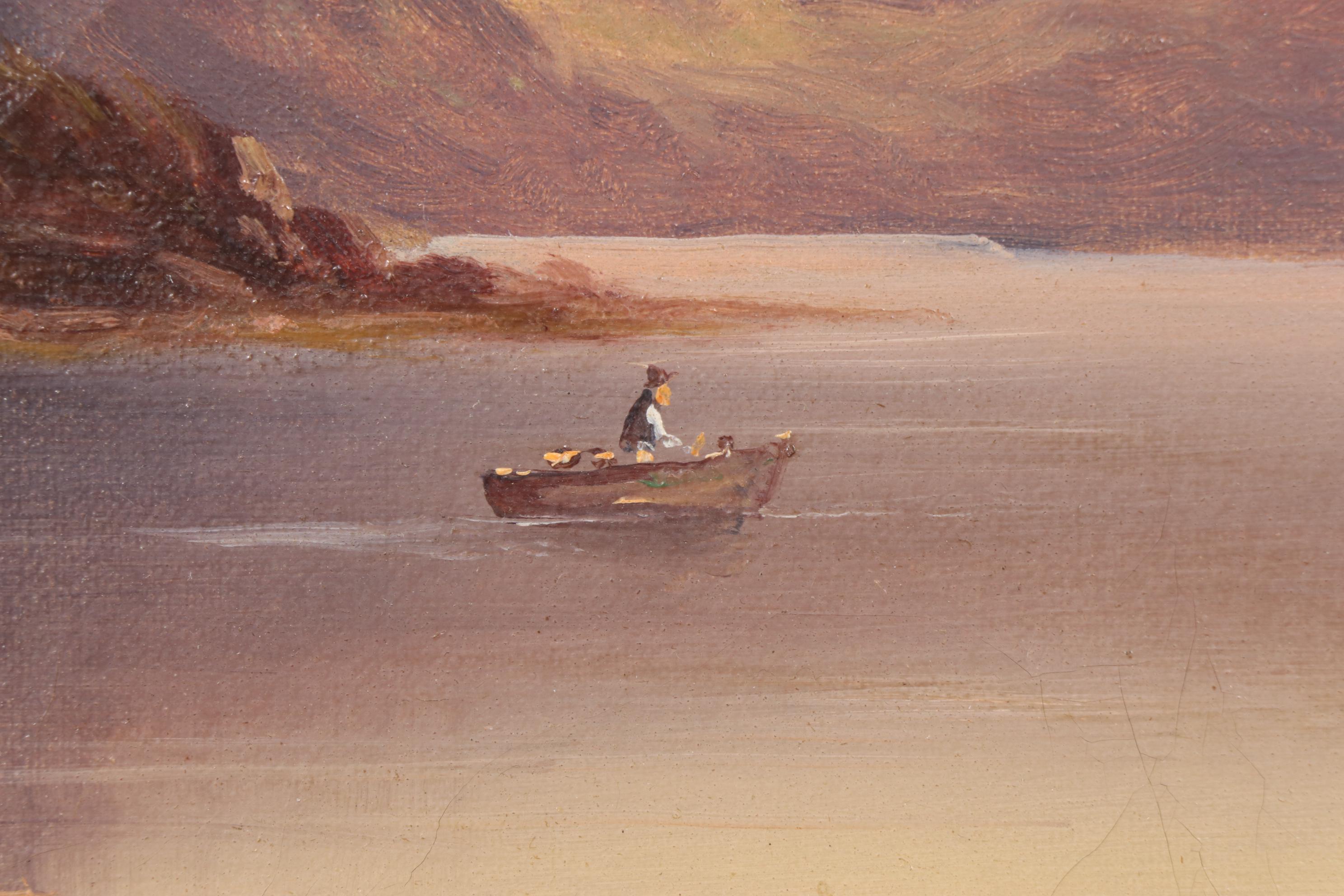 John Bates Noel Oil Painting of a Mountain Landscape, 1906