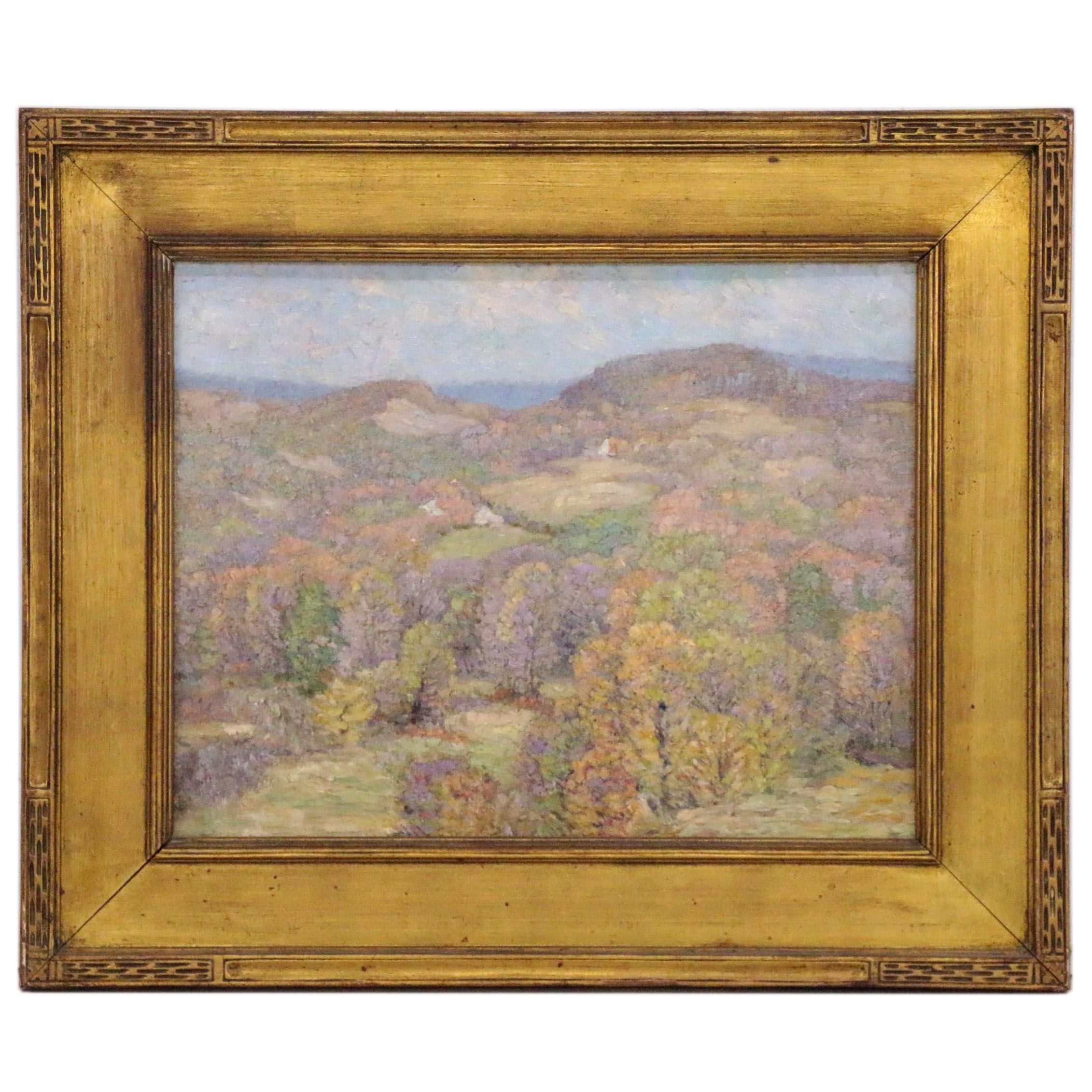 Sara Hess Oil Painting "Tennessee Hills," Early 20th Century