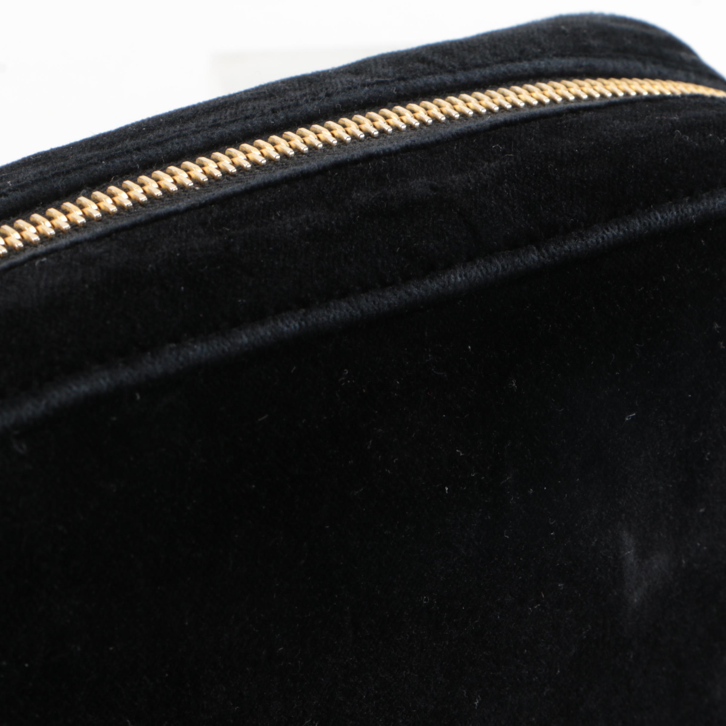 Prada Velluto Zip Top Crossbody Bag with Chain and Velluto Strap