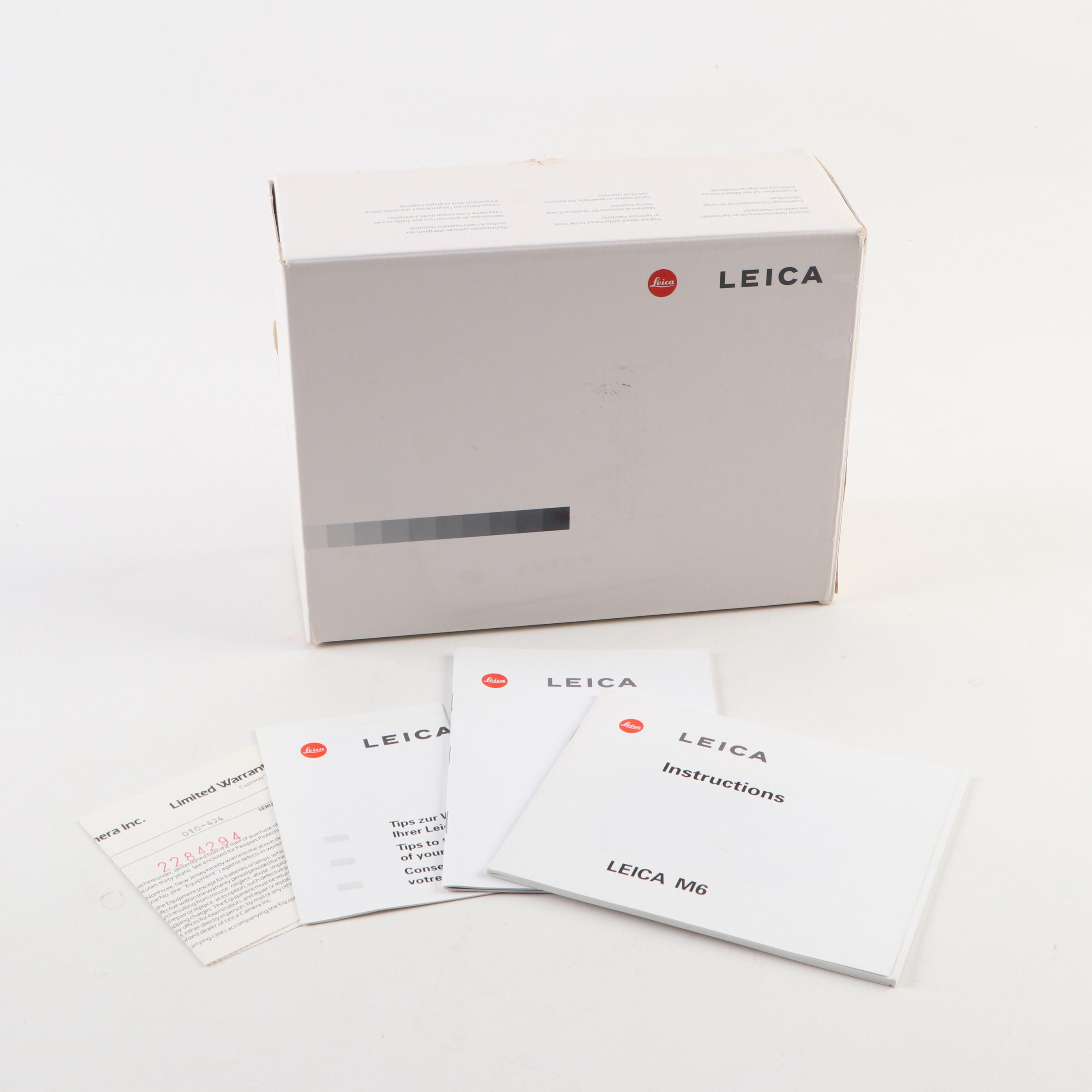 Leica M6 Camera in Original Packaging