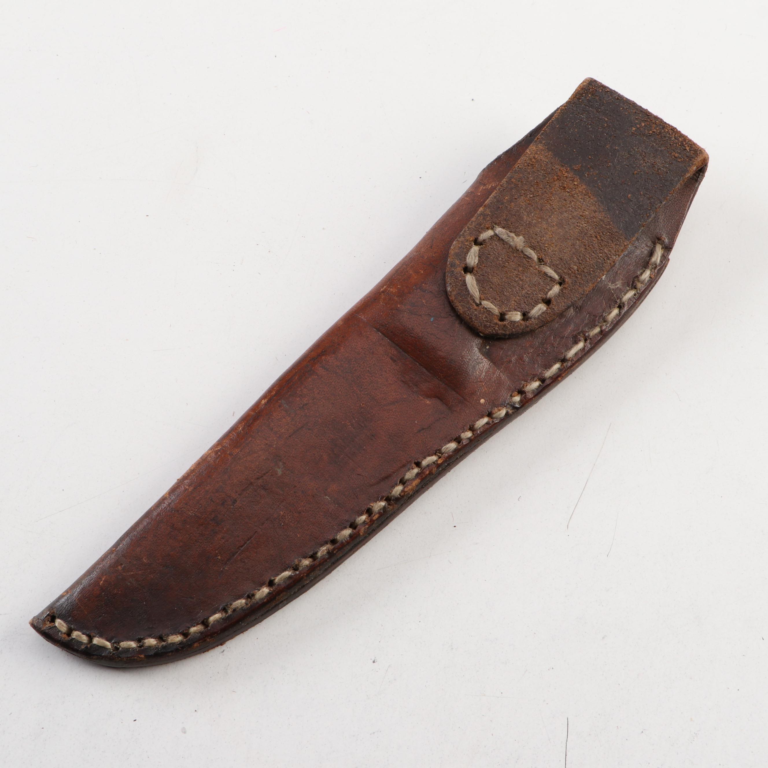 Frank Gibbons "Lighthorse" Leather Belt Scabbard with Four Other Scabbards