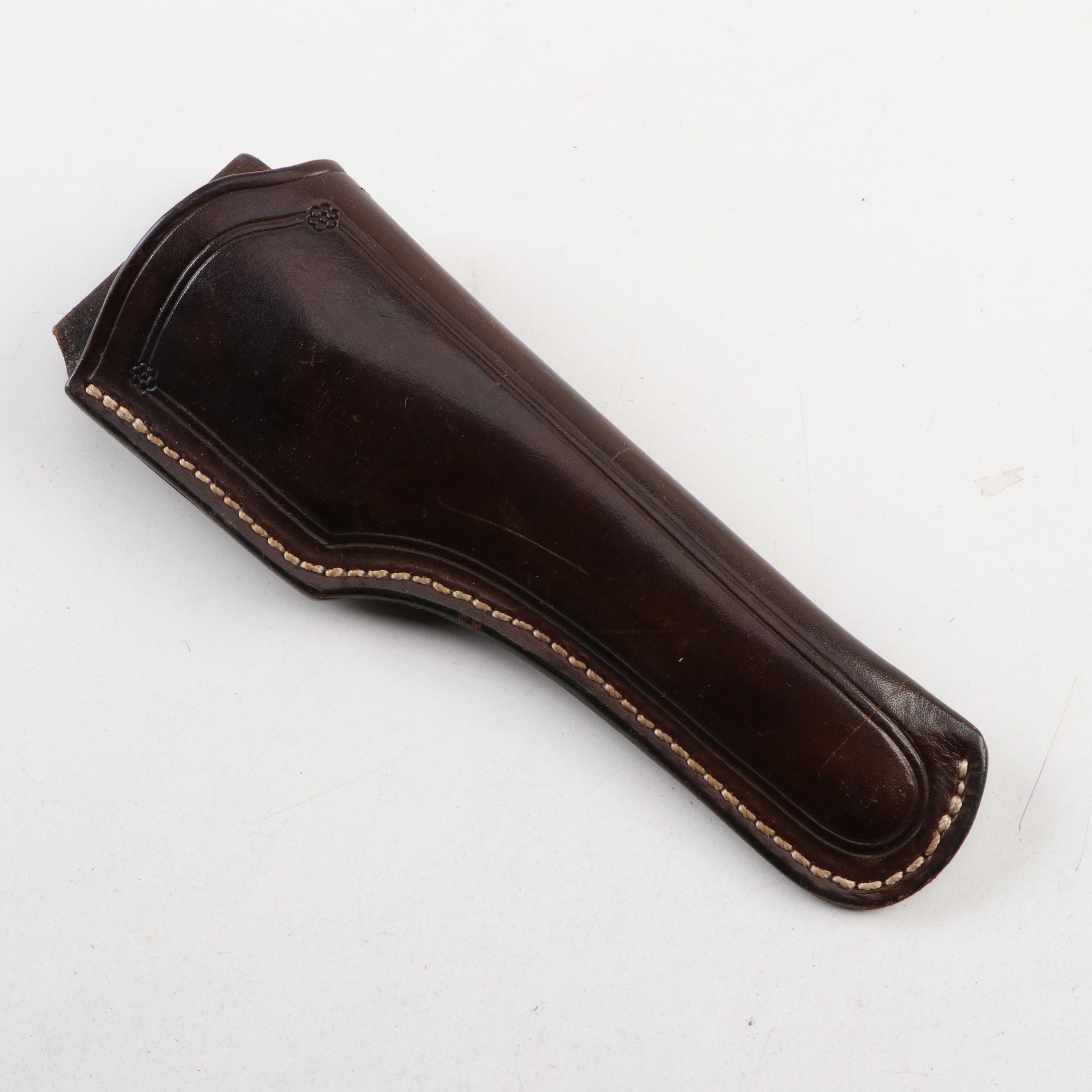 Frank Gibbons "Lighthorse" Leather Belt Scabbard with Four Other Scabbards