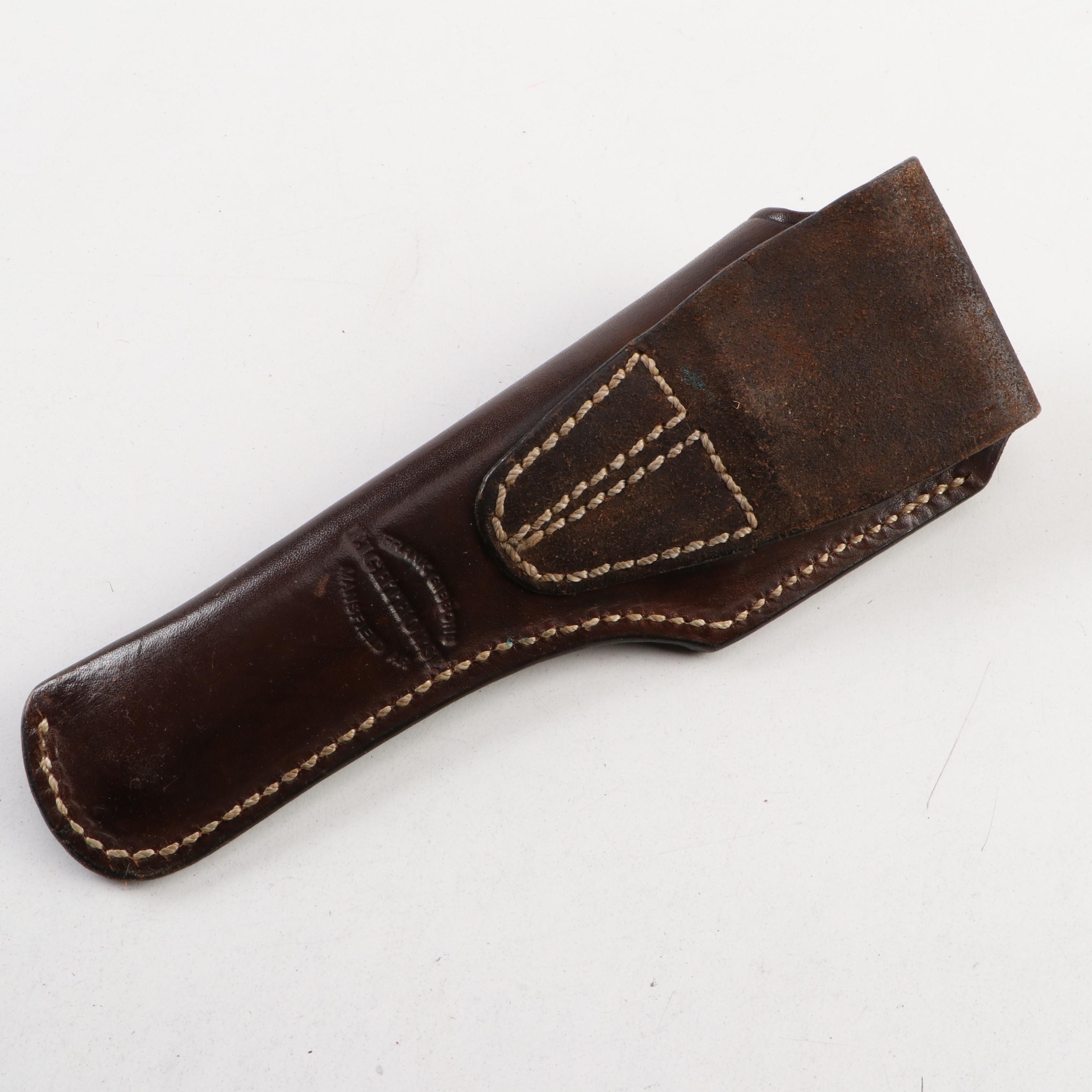 Frank Gibbons "Lighthorse" Leather Belt Scabbard with Four Other Scabbards