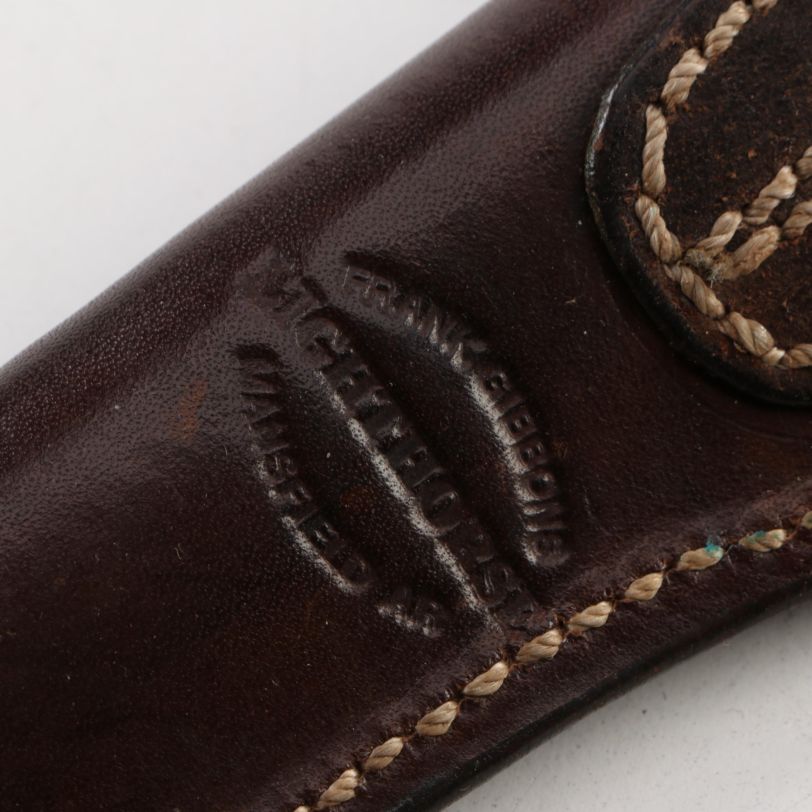 Frank Gibbons "Lighthorse" Leather Belt Scabbard with Four Other Scabbards