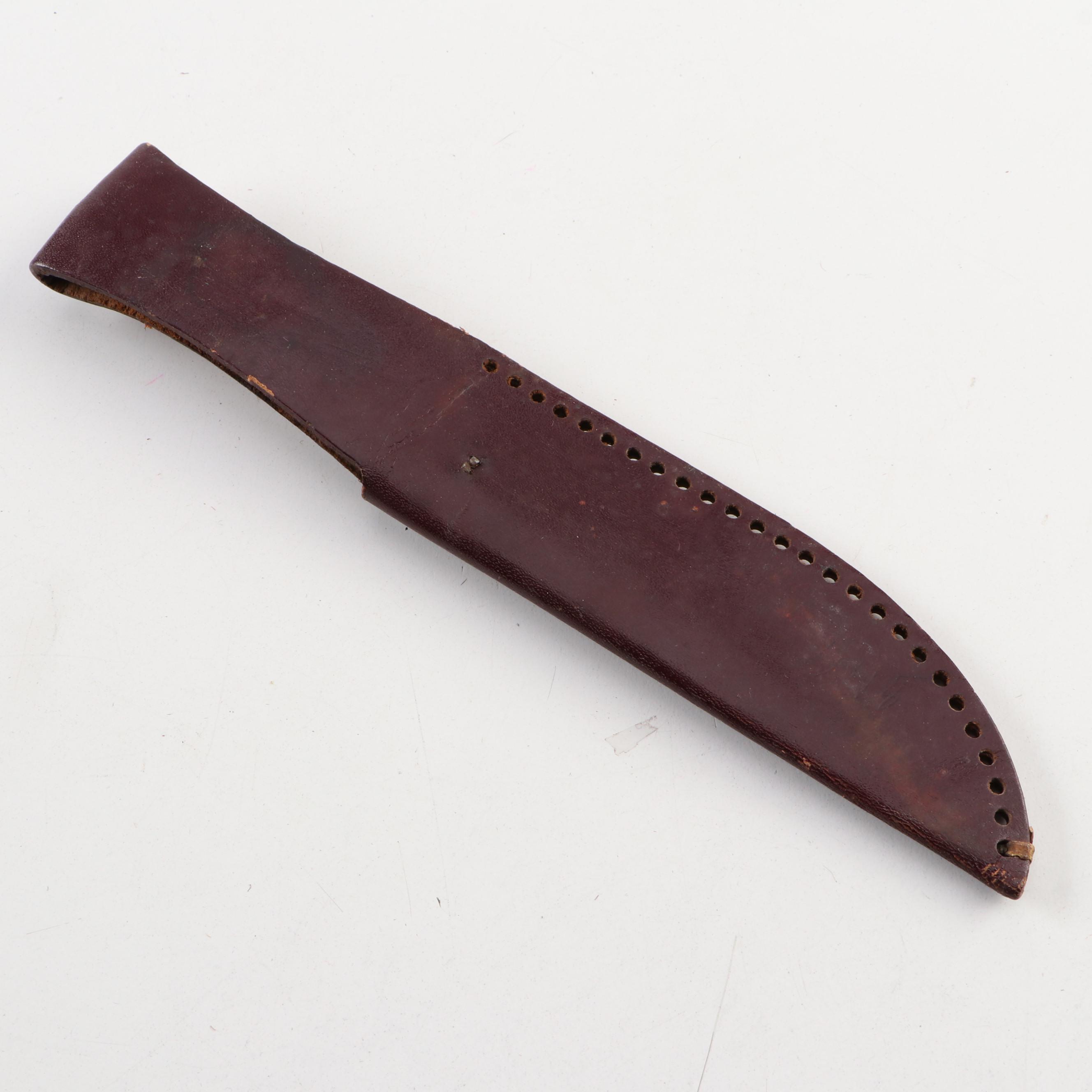 Frank Gibbons "Lighthorse" Leather Belt Scabbard with Four Other Scabbards