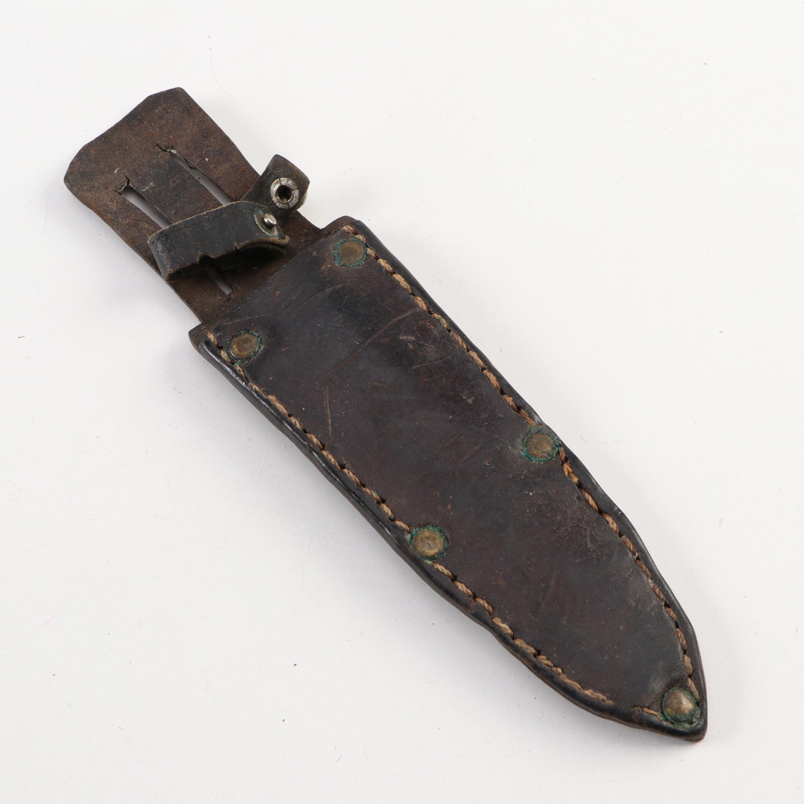 Frank Gibbons "Lighthorse" Leather Belt Scabbard with Four Other Scabbards