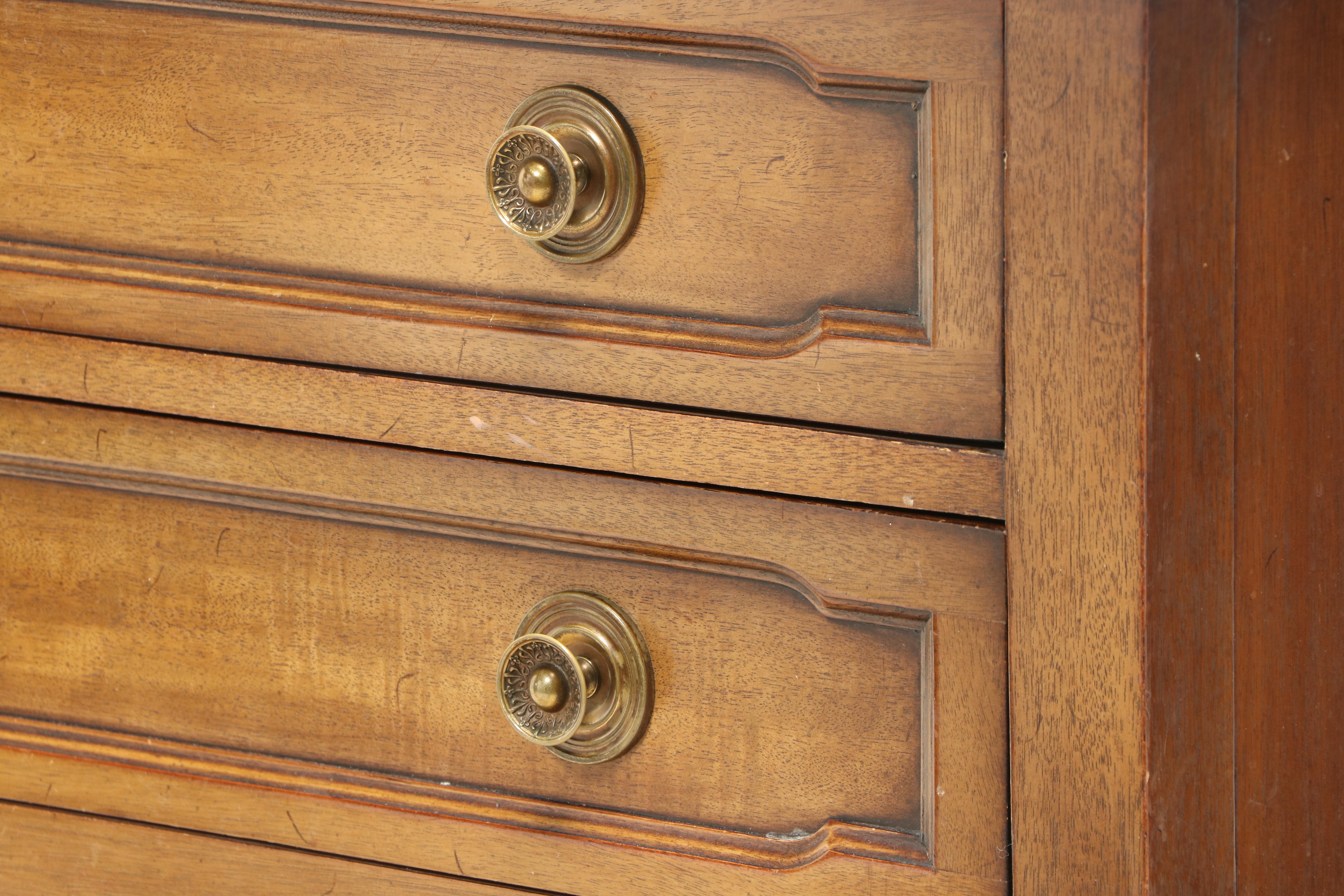 Drexel "Triune" Neoclassical Style Mahogany Chest of Drawers, 1960