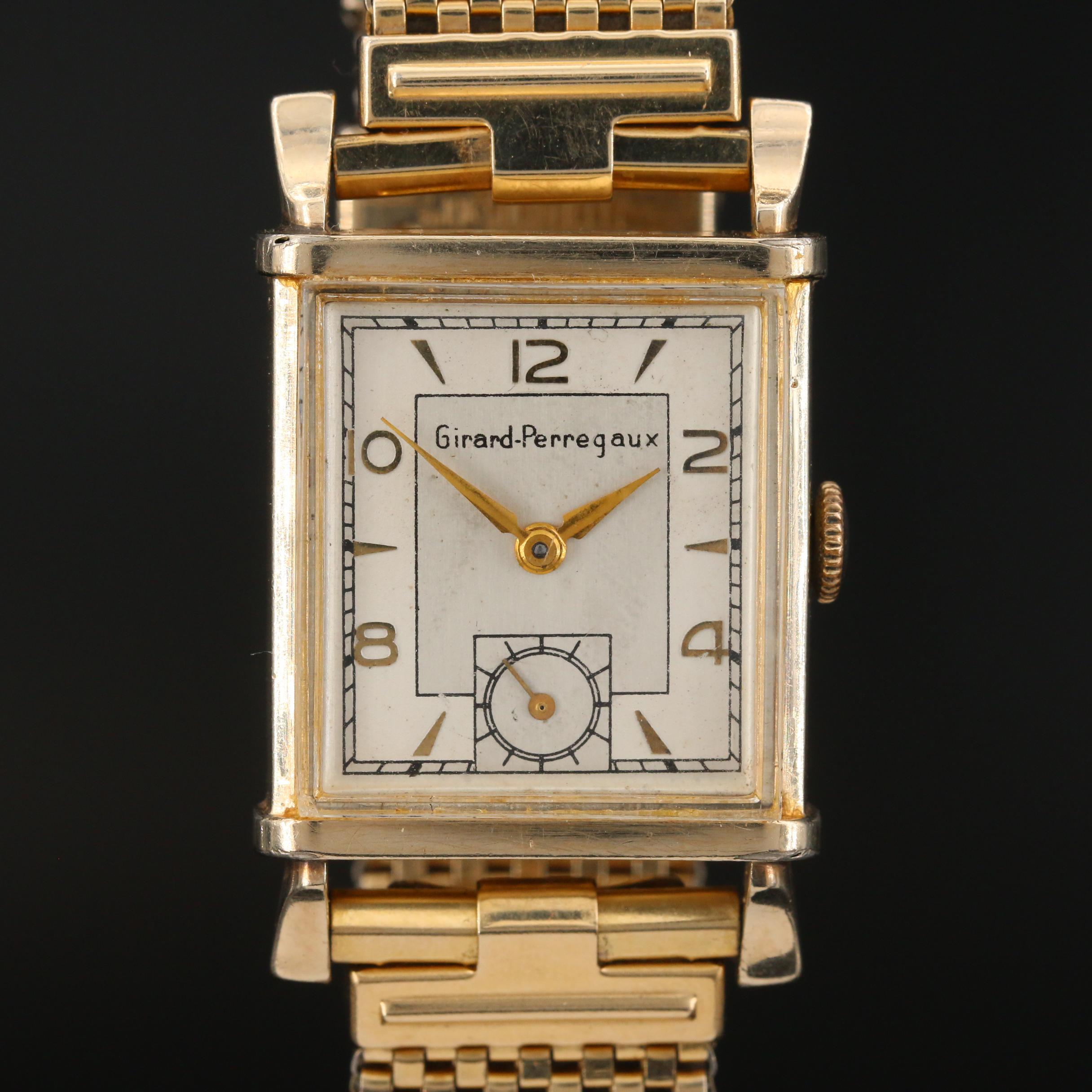 Vintage Girard-Perregaux 10K Gold Filled Stem Wind Watch