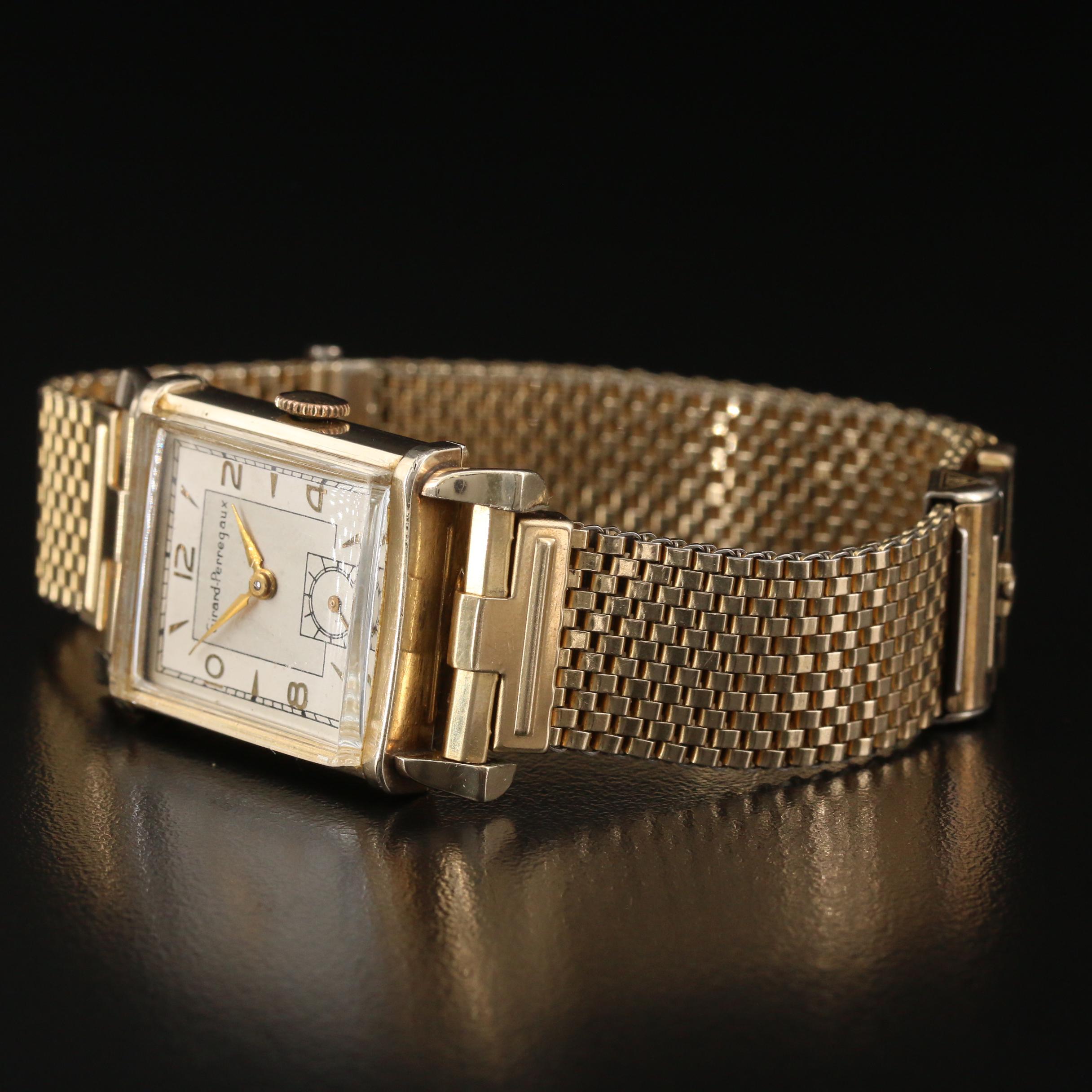 Vintage Girard-Perregaux 10K Gold Filled Stem Wind Watch