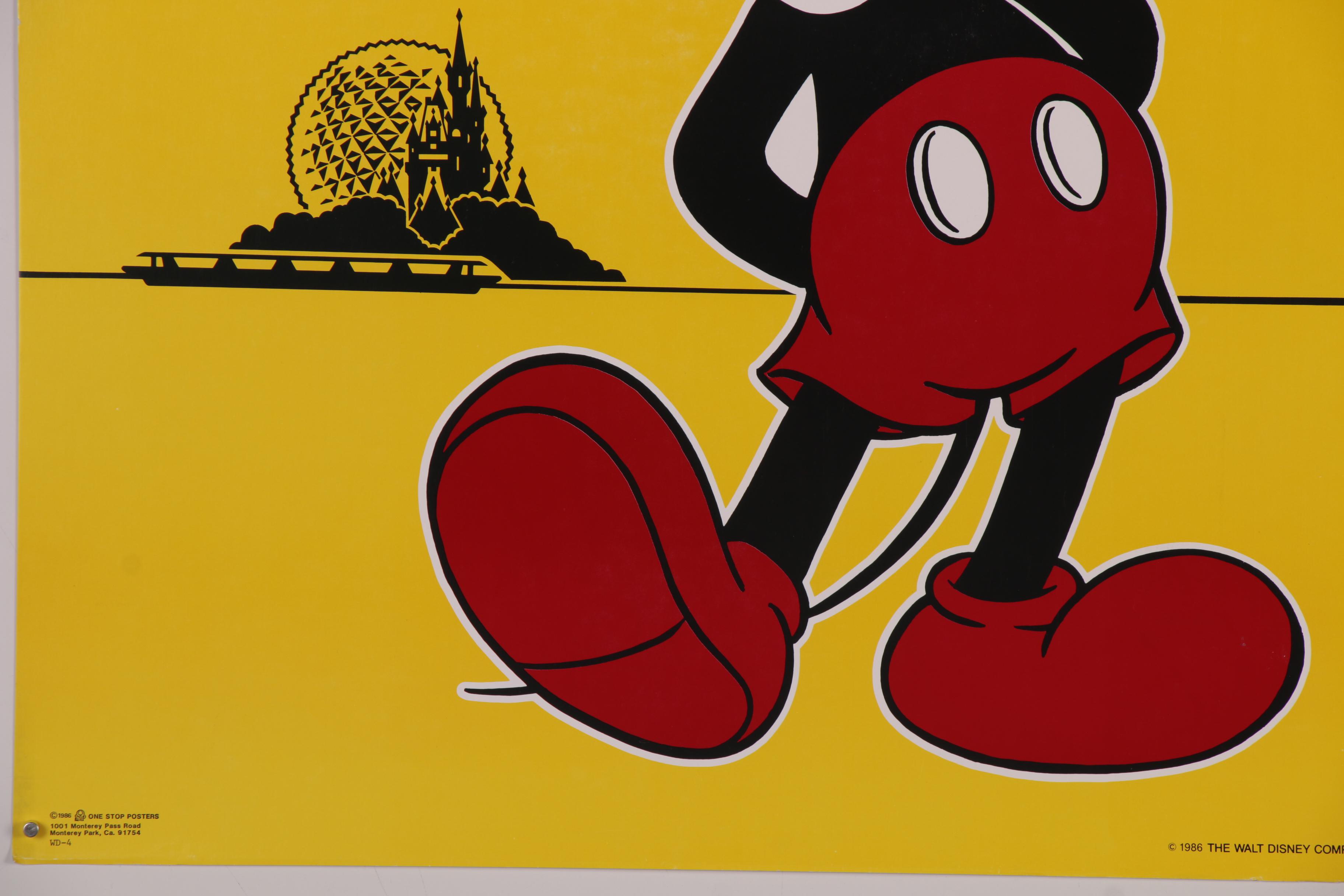 Offset Lithograph Poster "Walt Disney World Days," 1986