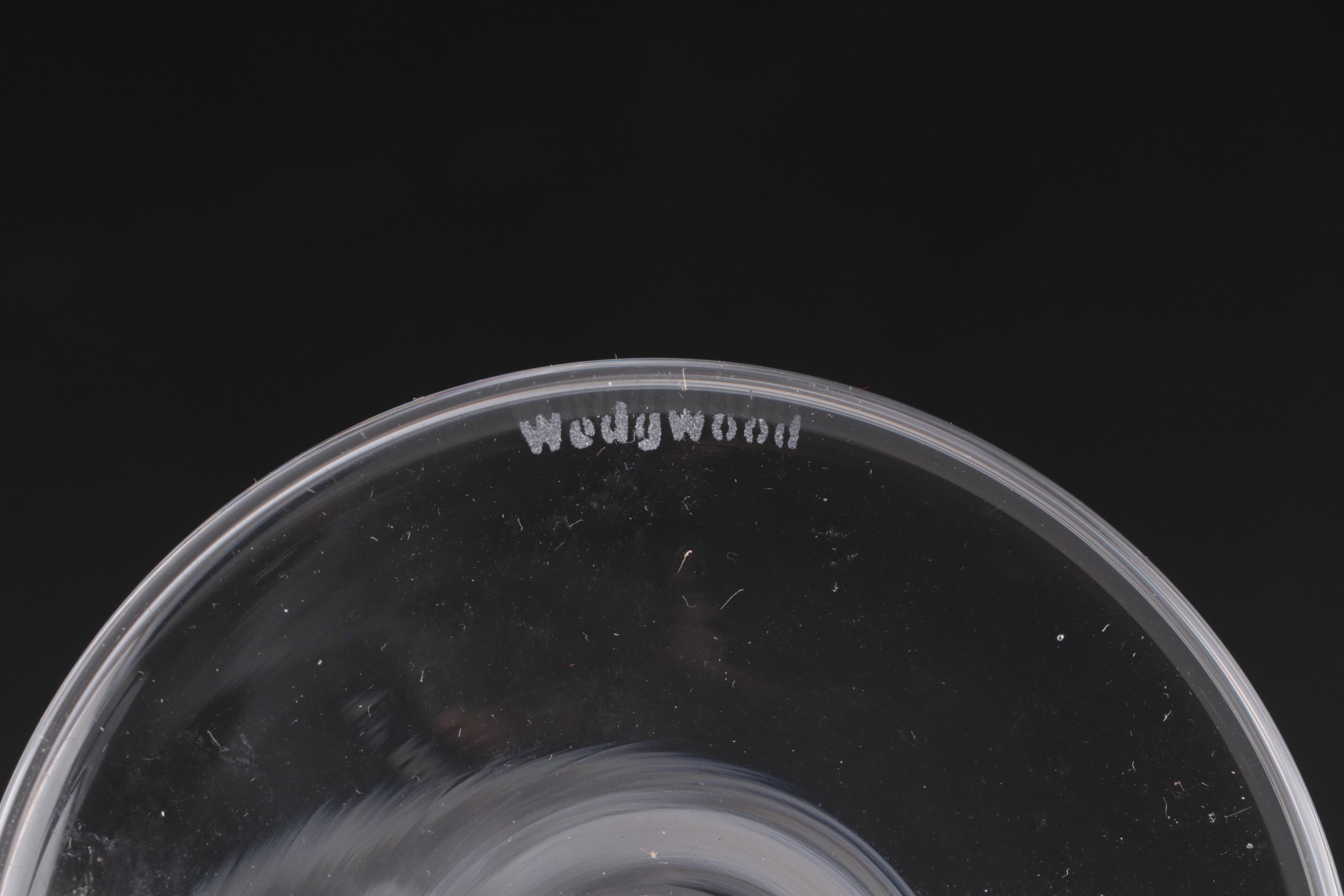 Wedgwood "Devon" Crystal Candlesticks, 1983–1986