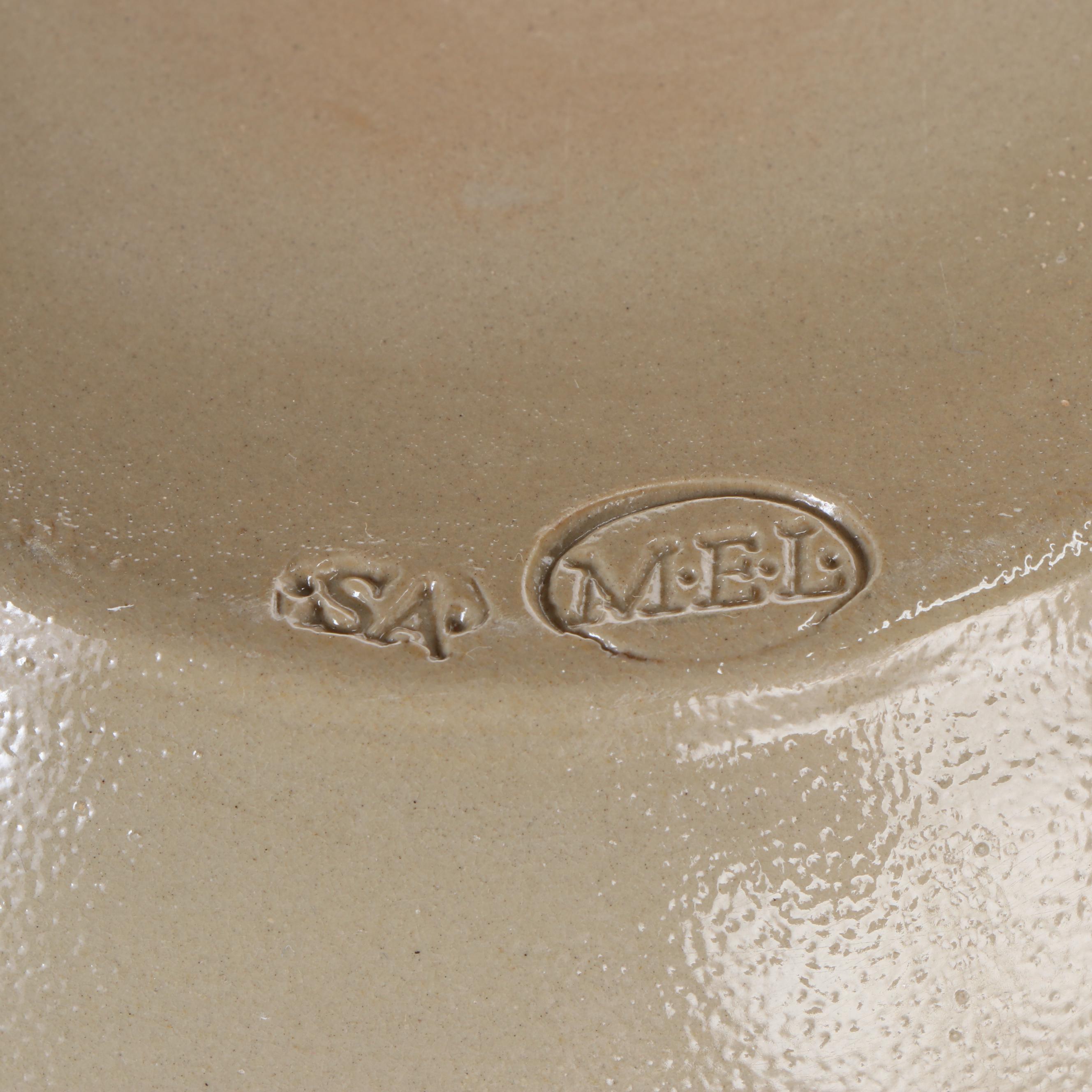Wisconsin Pottery Stoneware Mixing Bowls and Strainer Bowl, 1980s