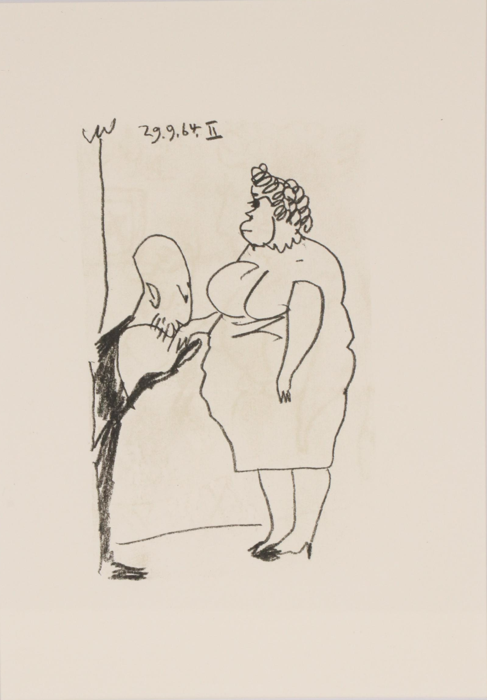 Pablo Picasso Lithograph from "Le Goût du Bonheur," 1970