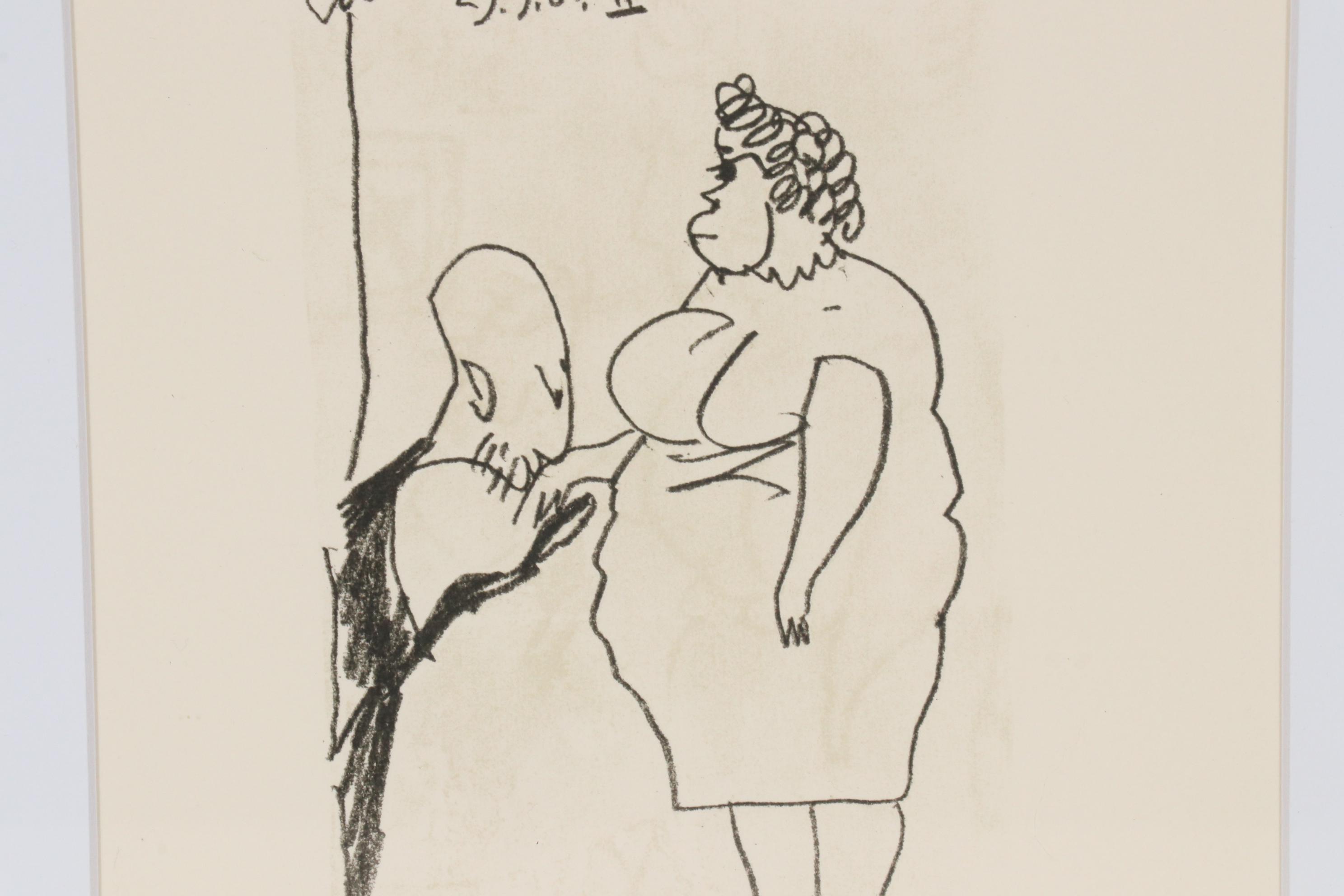 Pablo Picasso Lithograph from "Le Goût du Bonheur," 1970
