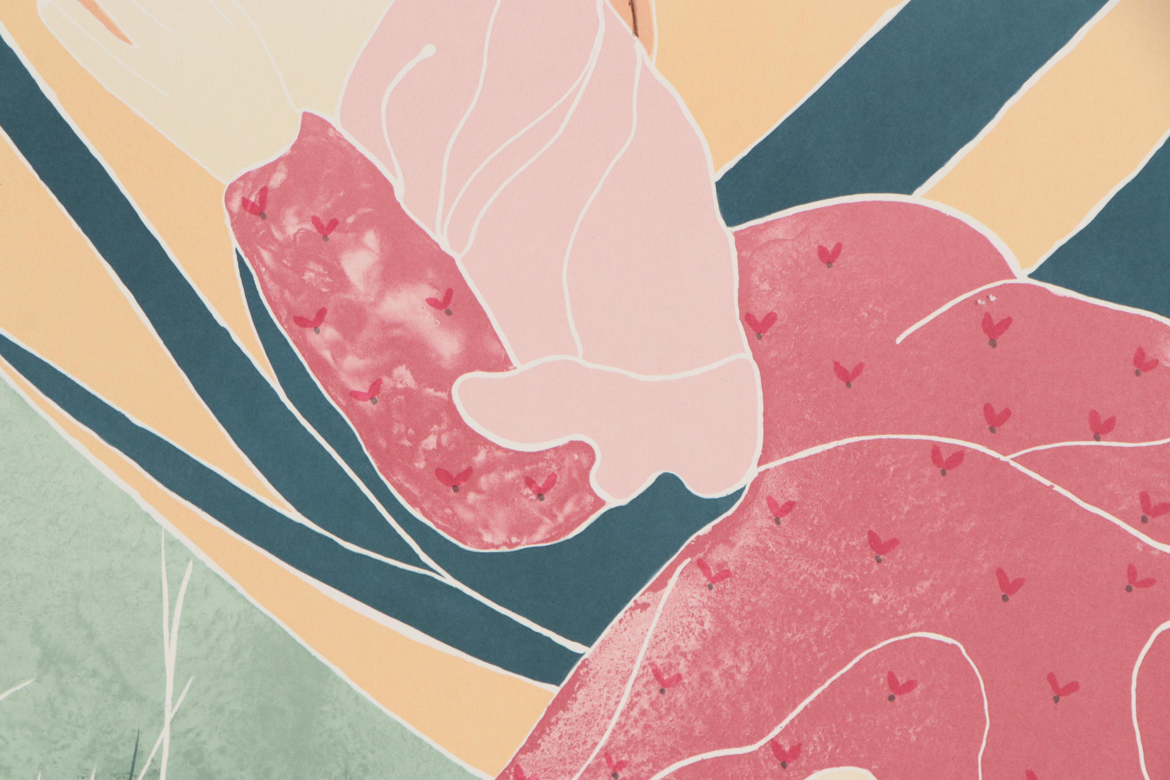 Gina Lombardi Lithograph "Afternoon Rest," Late 20th Century