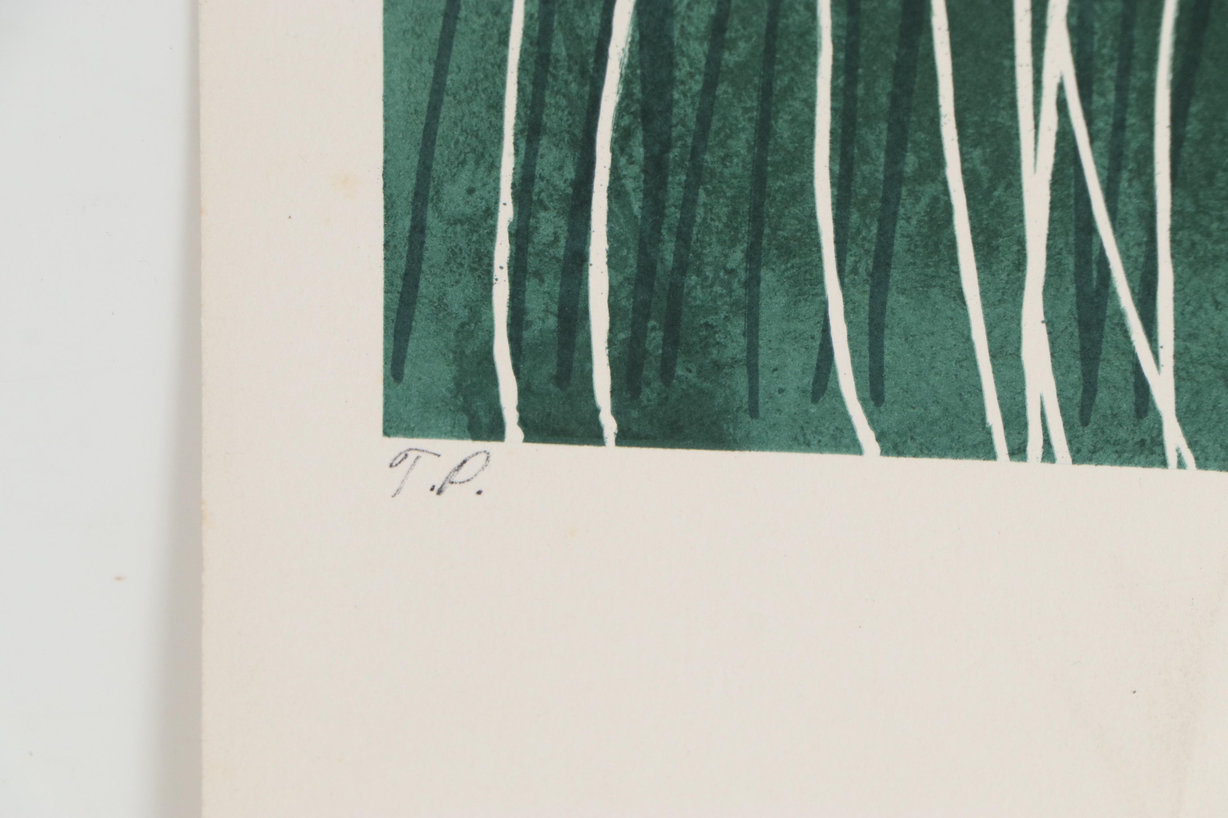 Gina Lombardi Lithograph "Afternoon Rest," Late 20th Century