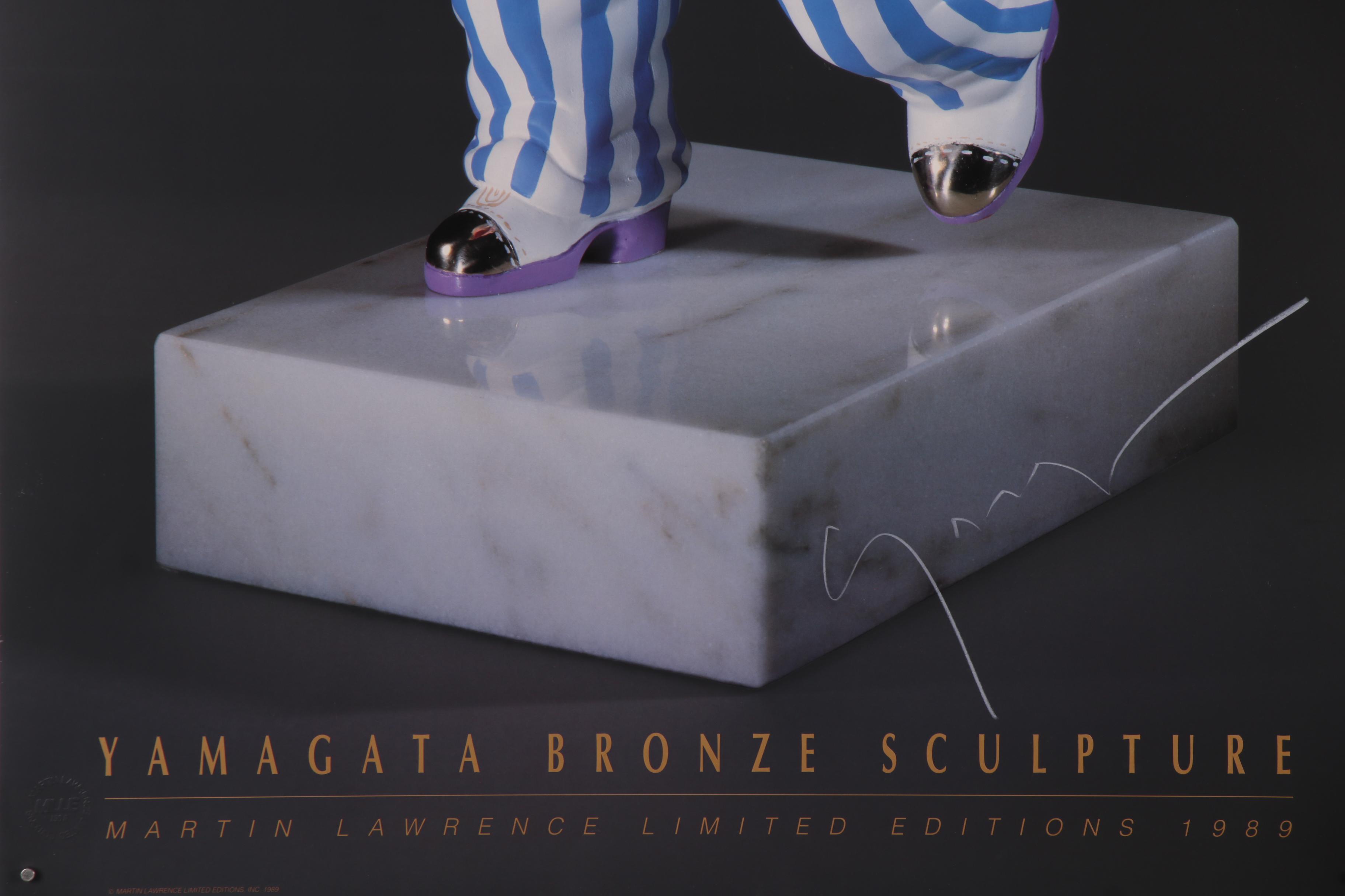 "Yamagata Bronze Sculpture" Signed Martin Lawrence Limited Edition Poster, 1989