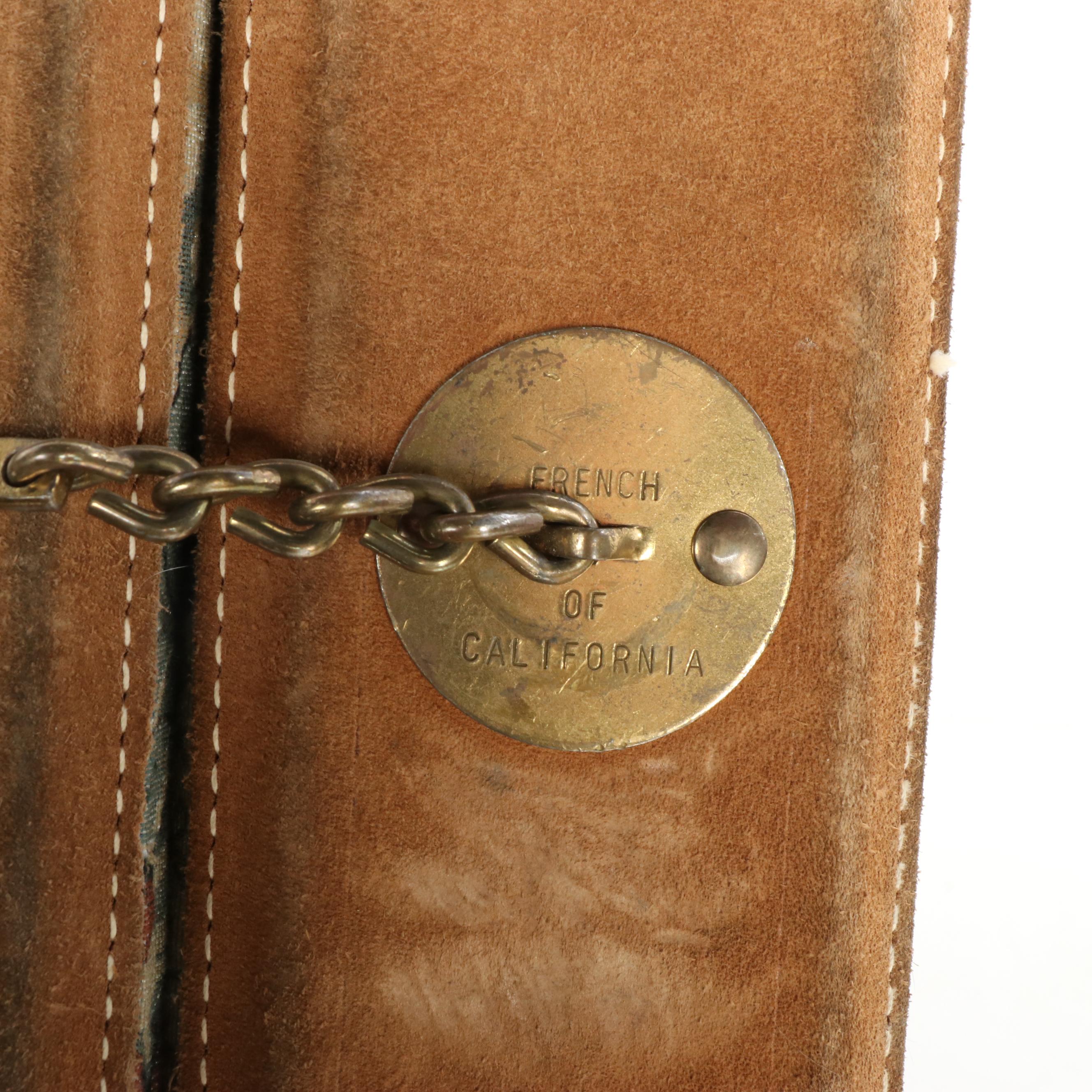 The French Company Floral Tapestry Four-Piece Luggage Set with Suede Trim