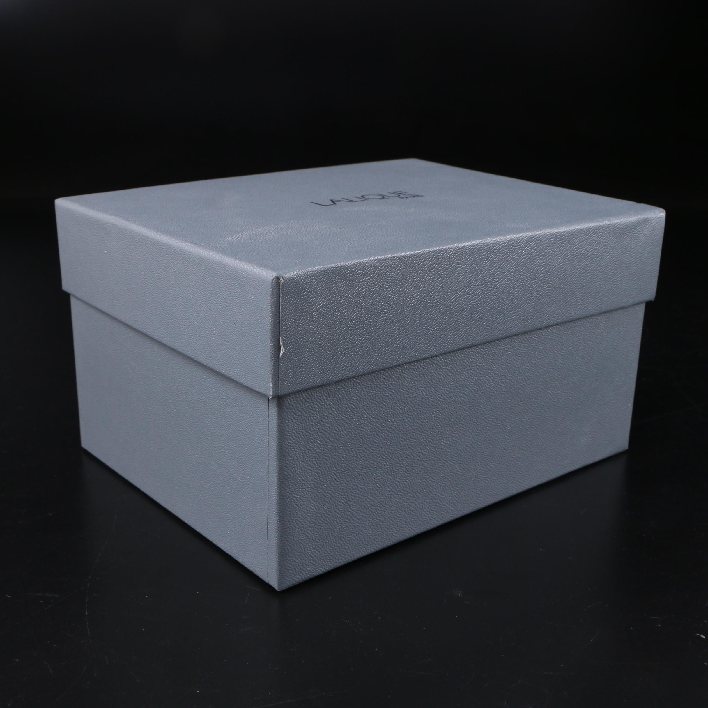 Lalique "Happy and Heggie" Frosted Crystal Cats Figurine