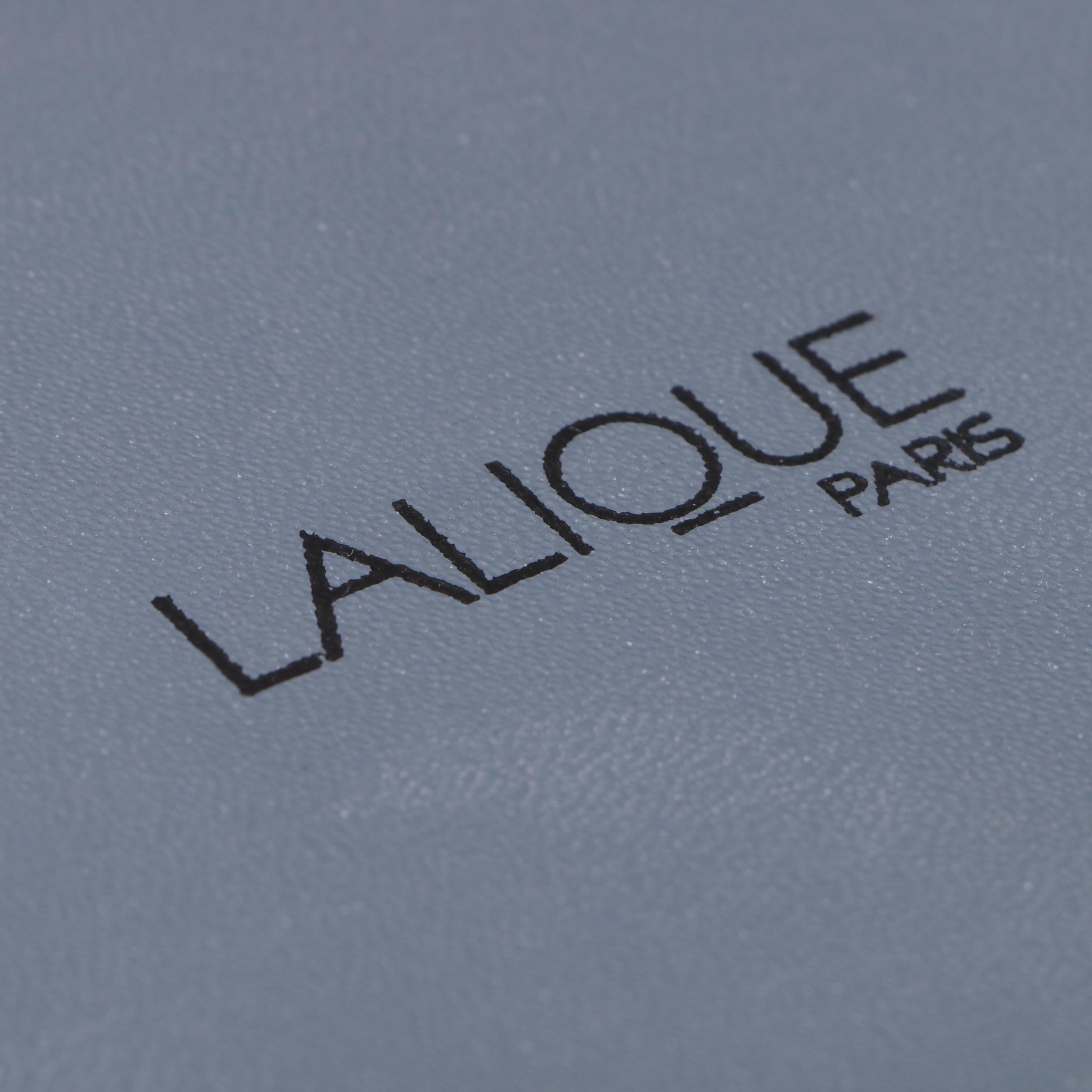 Lalique "Happy and Heggie" Frosted Crystal Cats Figurine