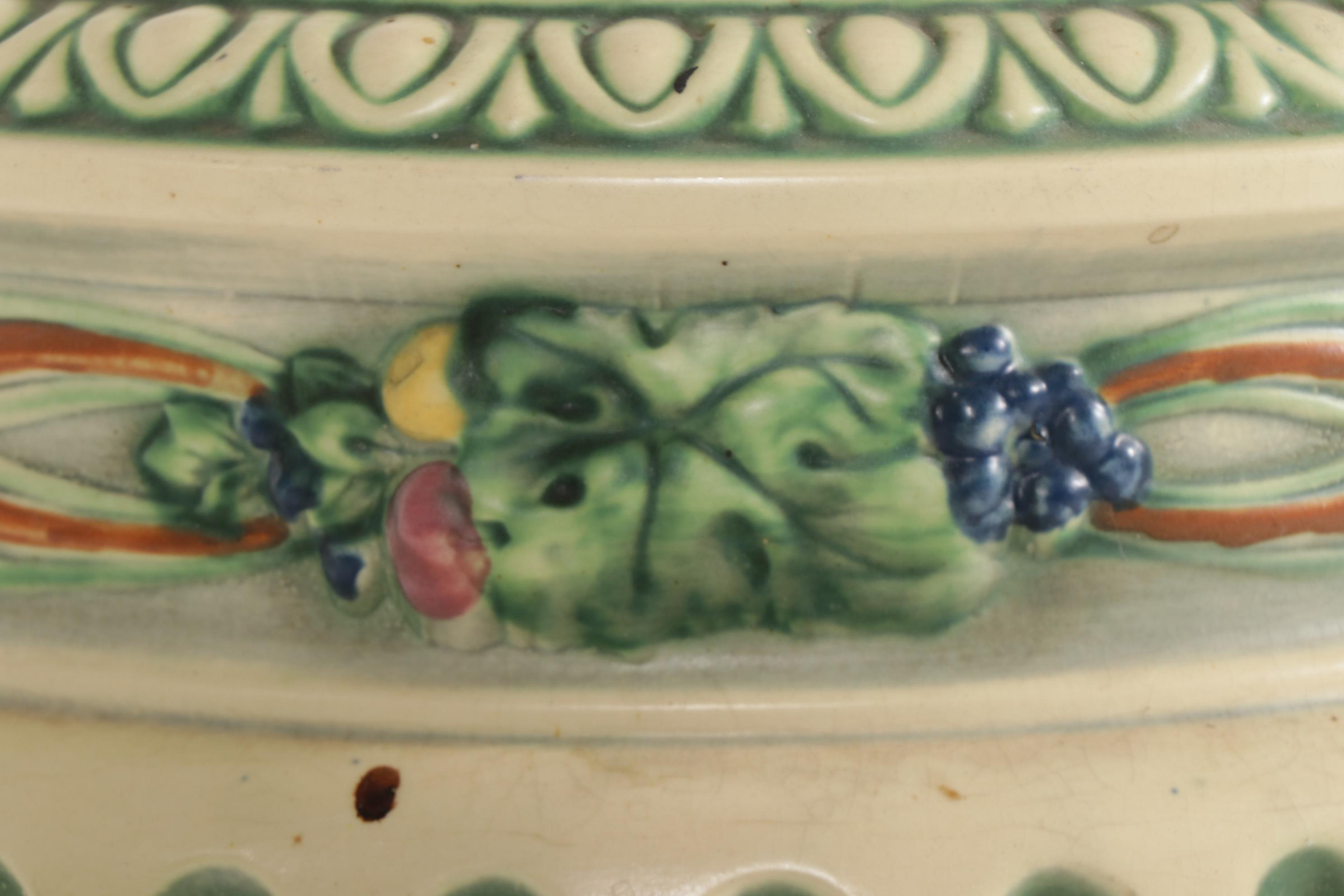 Roseville Pottery "Corinthian" Jardinière with Pedestal, Early/Mid 20th Century
