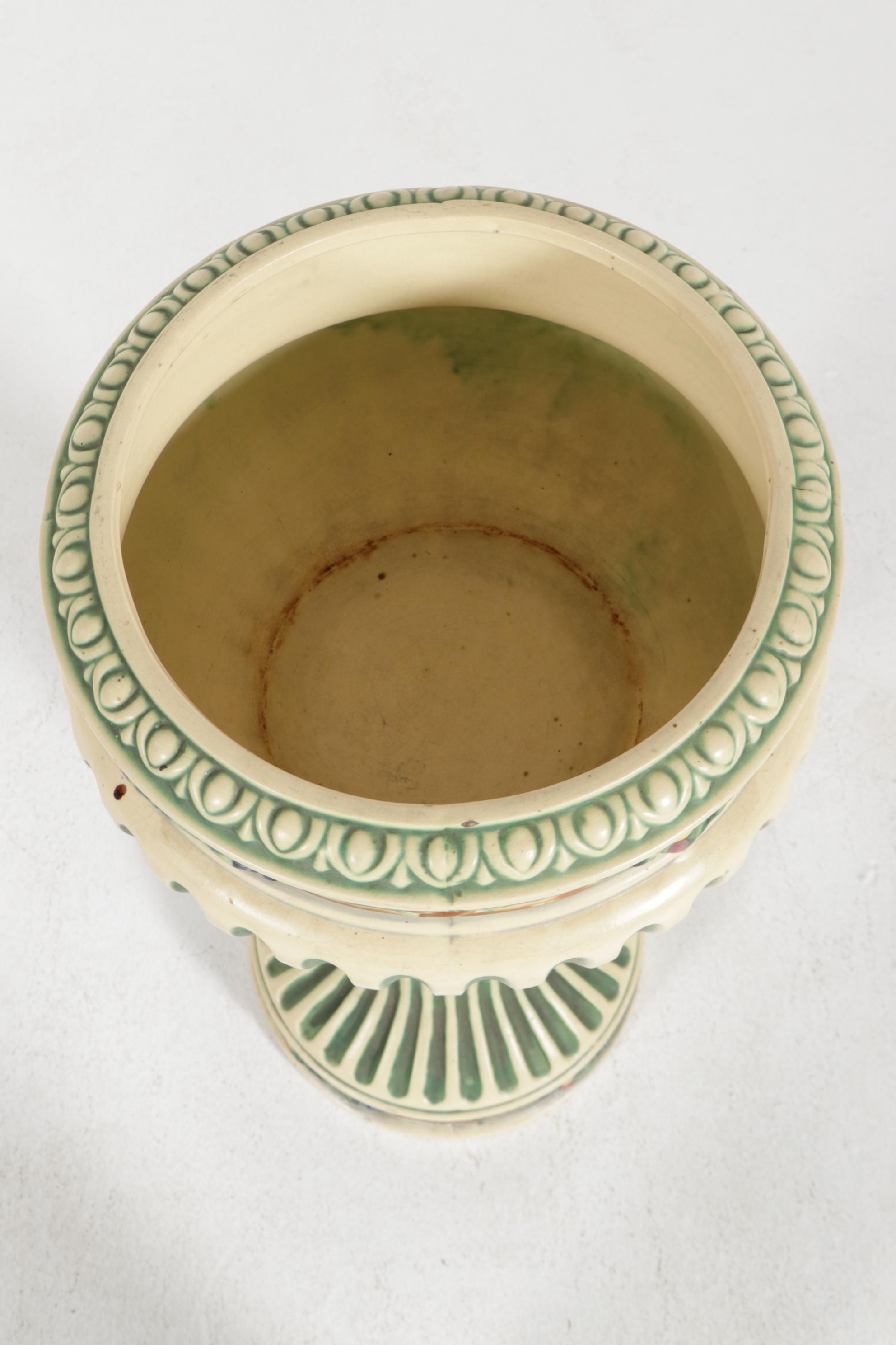 Roseville Pottery "Corinthian" Jardinière with Pedestal, Early/Mid 20th Century