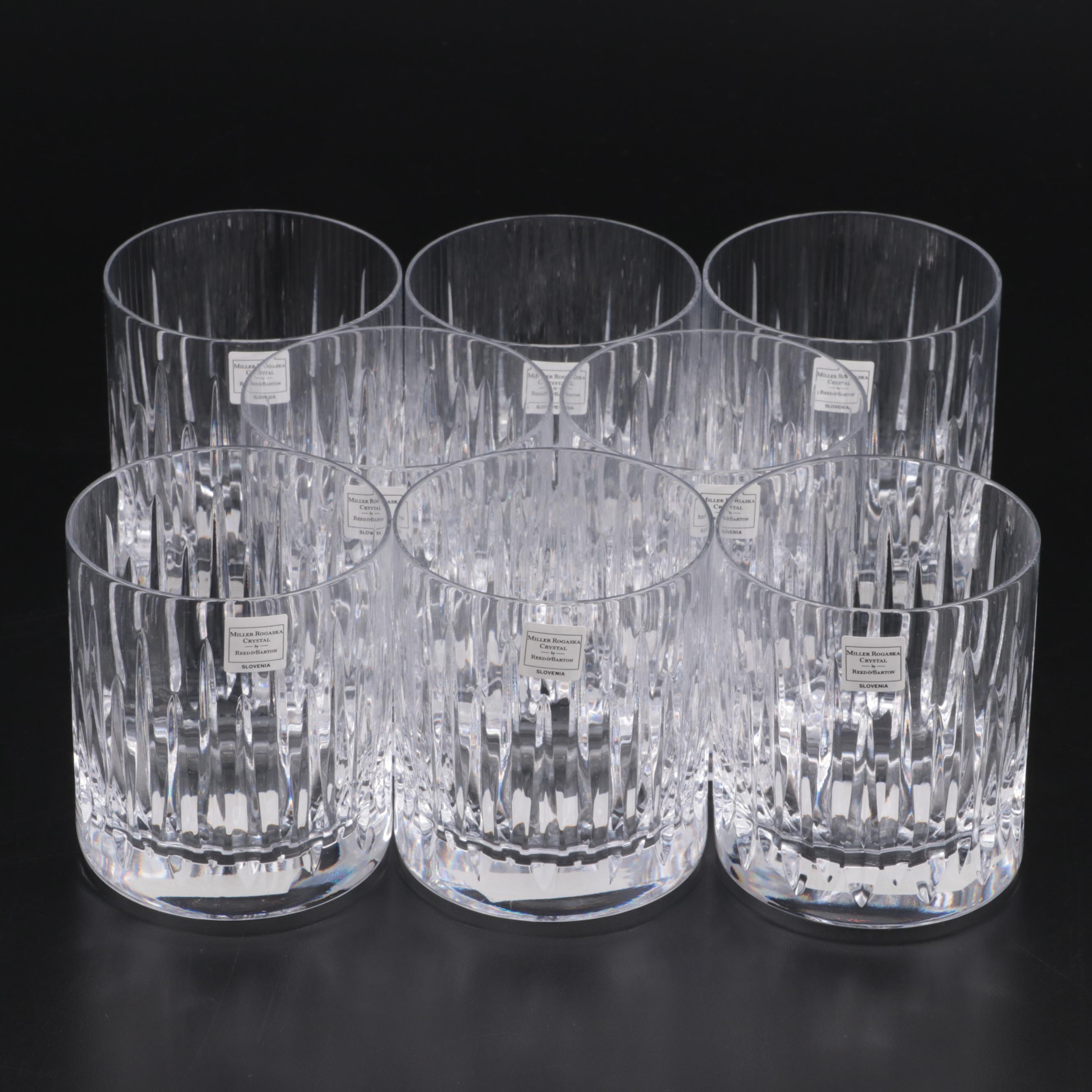 Miller Rogaska "Soho" Crystal Double Old Fashioned Glasses, 1989–2010