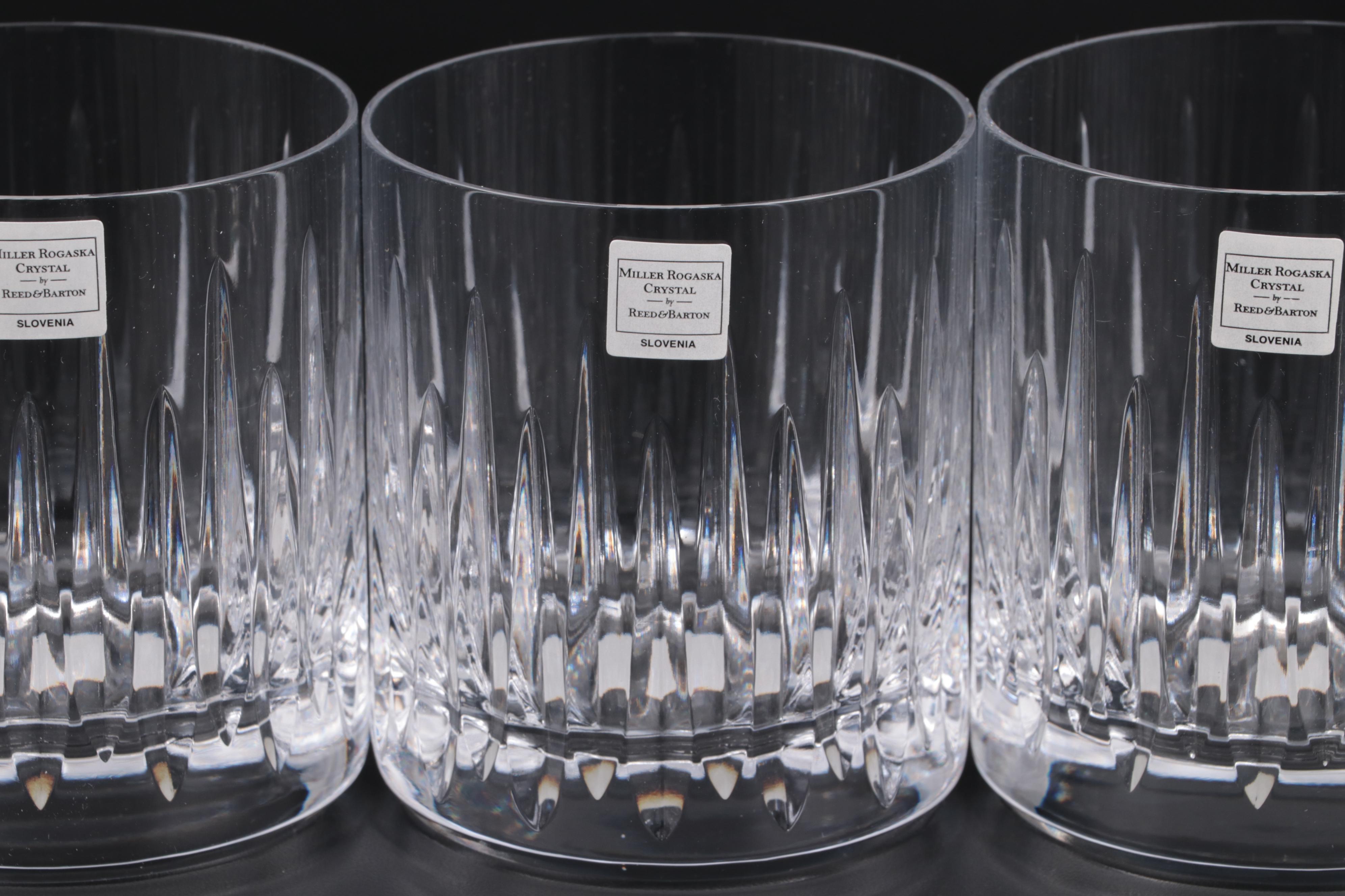 Miller Rogaska "Soho" Crystal Double Old Fashioned Glasses, 1989–2010