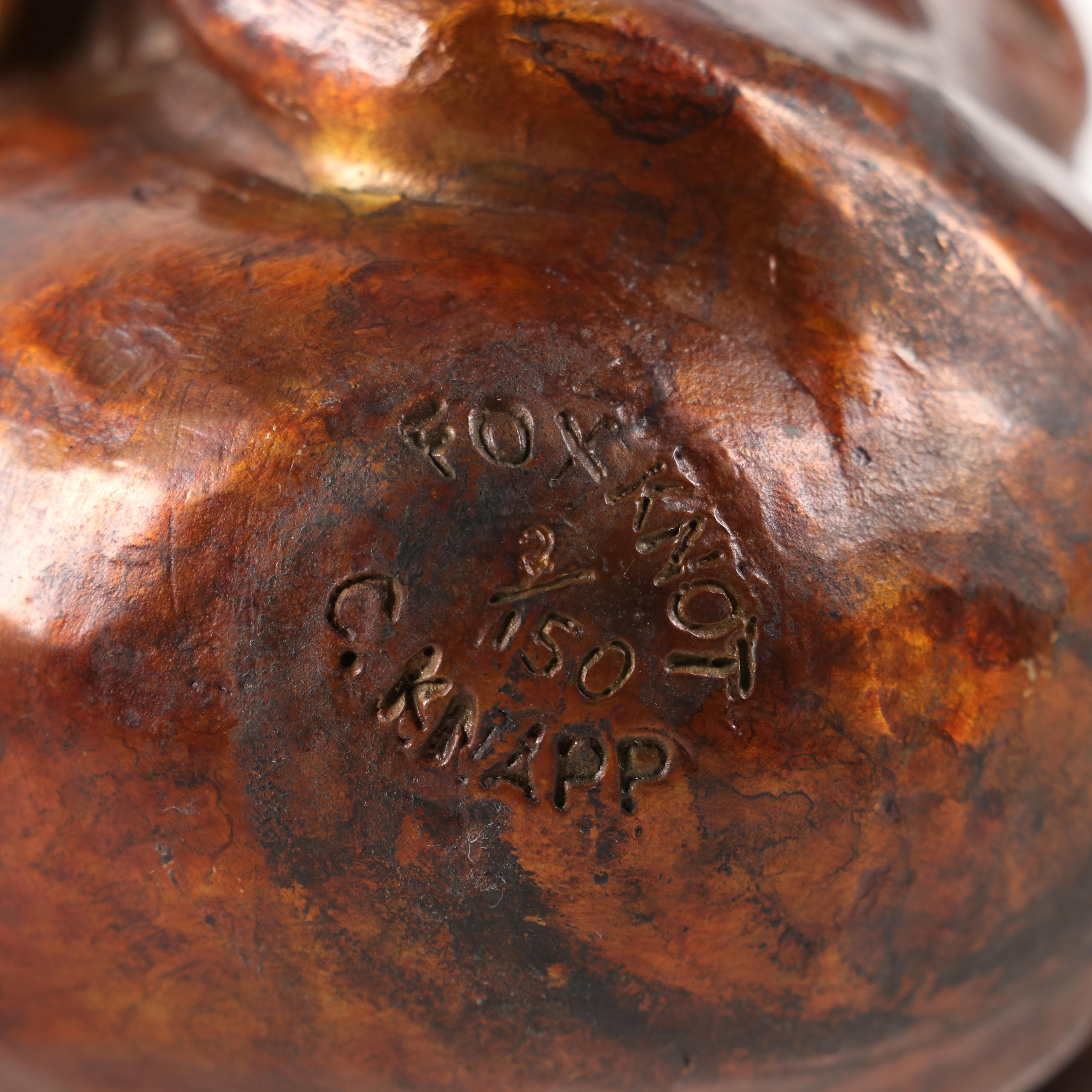 Christine Knapp Bronze Sculpture of a "Fox Knot"