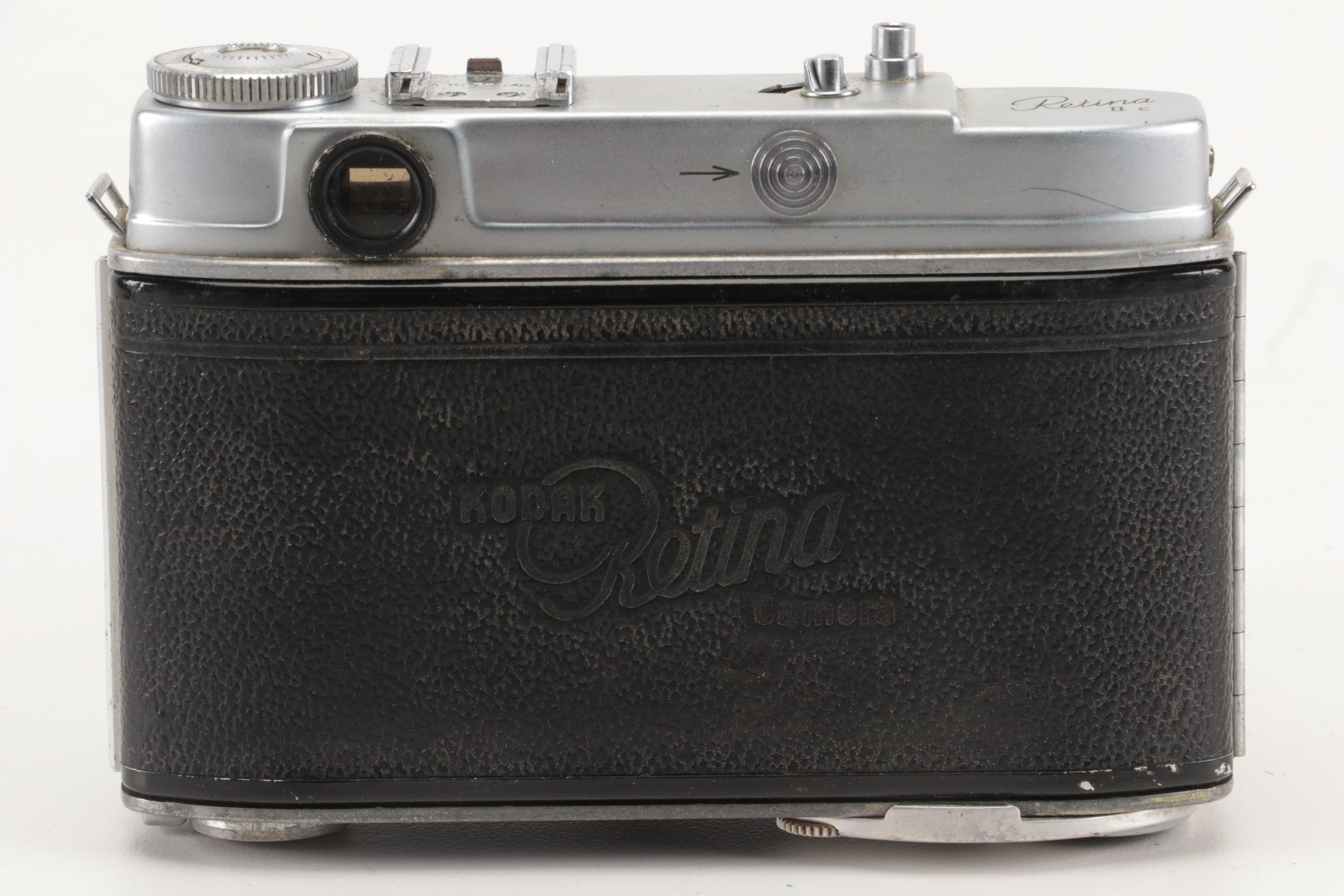 Collection of Kodak Retina Reflex Cameras With Leather Cases