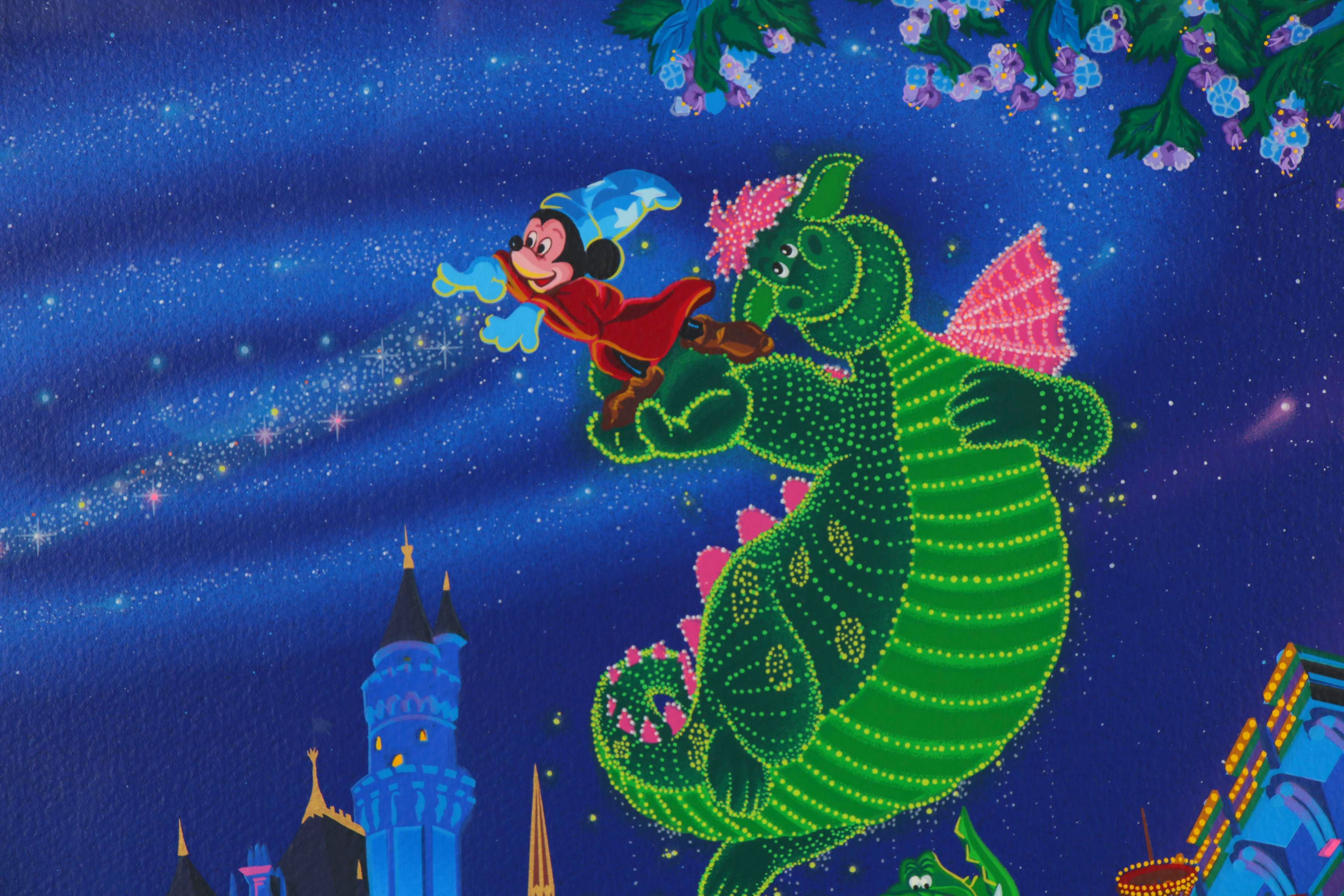 Melanie Taylor Kent Serigraph "Main Street Electrical Parade," 1992