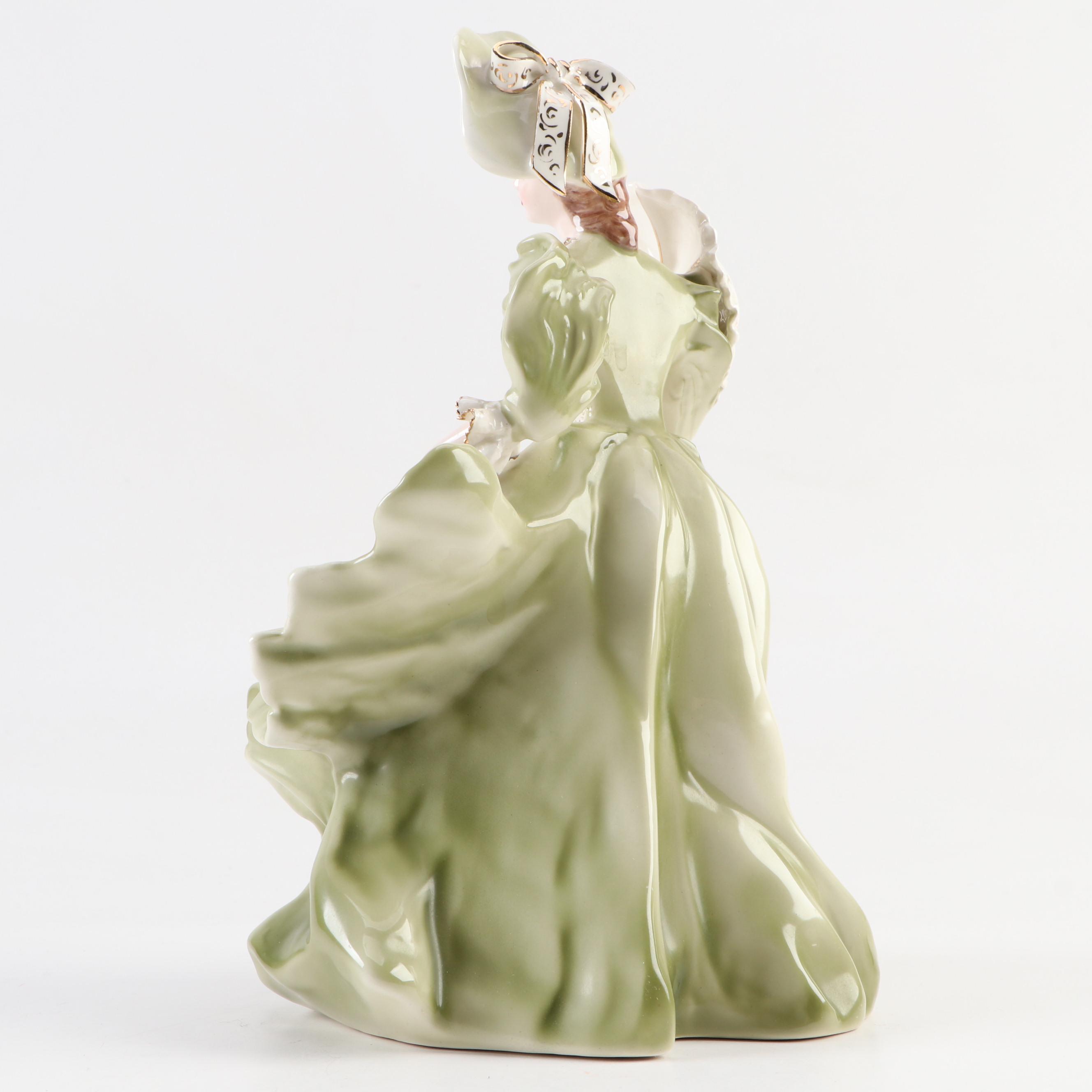 Florence Ceramics "Amber" Figurine with Other Figurines