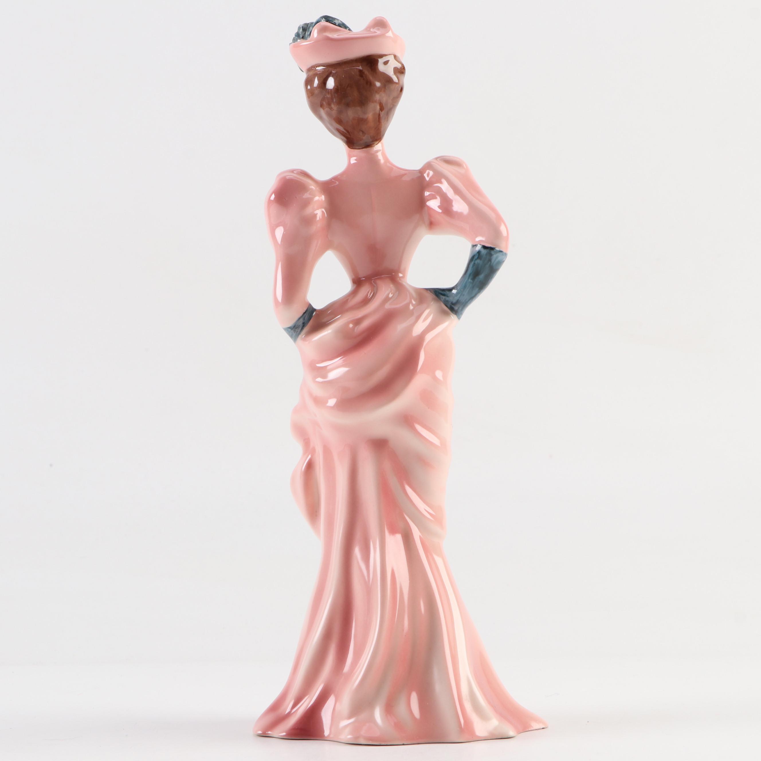 Florence Ceramics "Amber" Figurine with Other Figurines