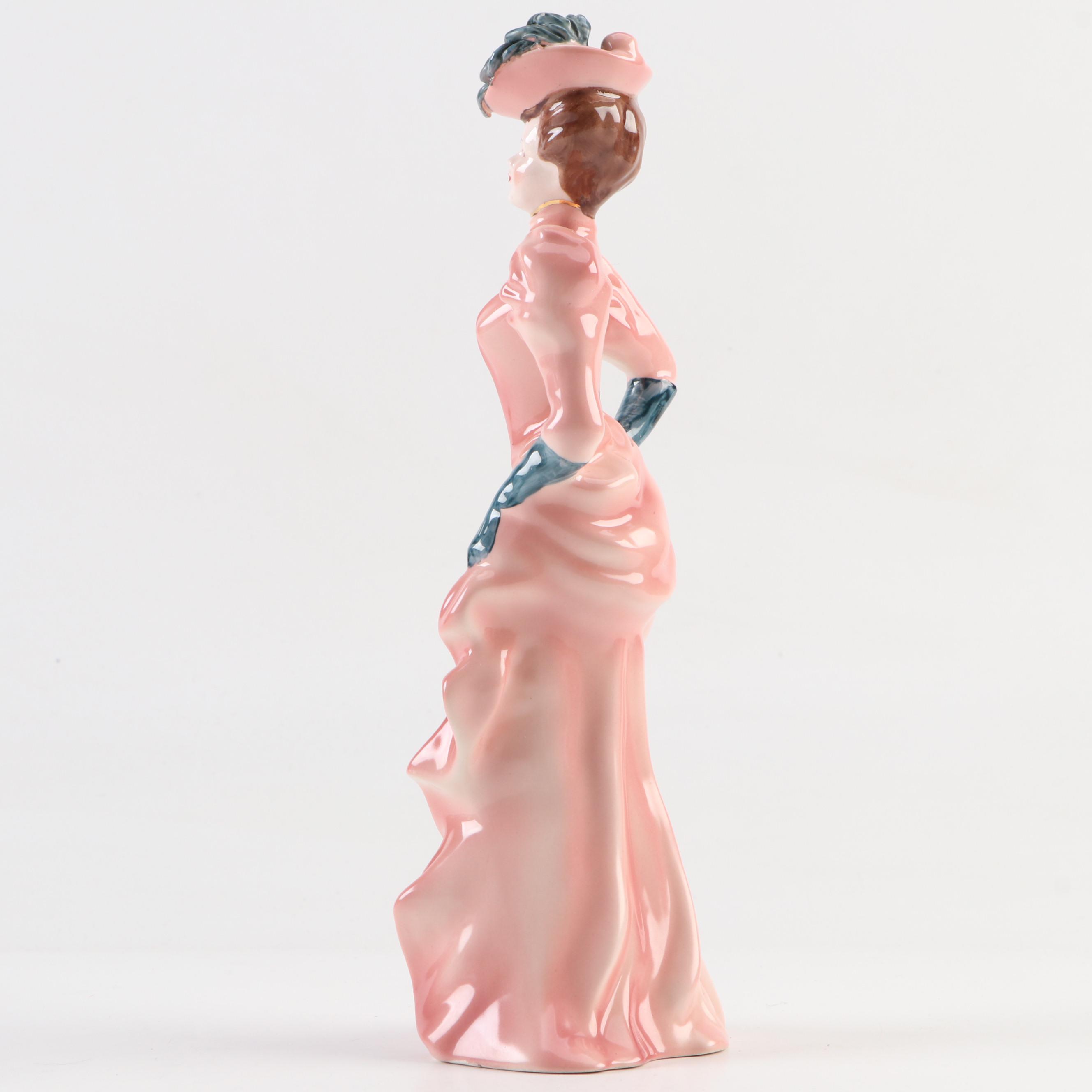 Florence Ceramics "Amber" Figurine with Other Figurines