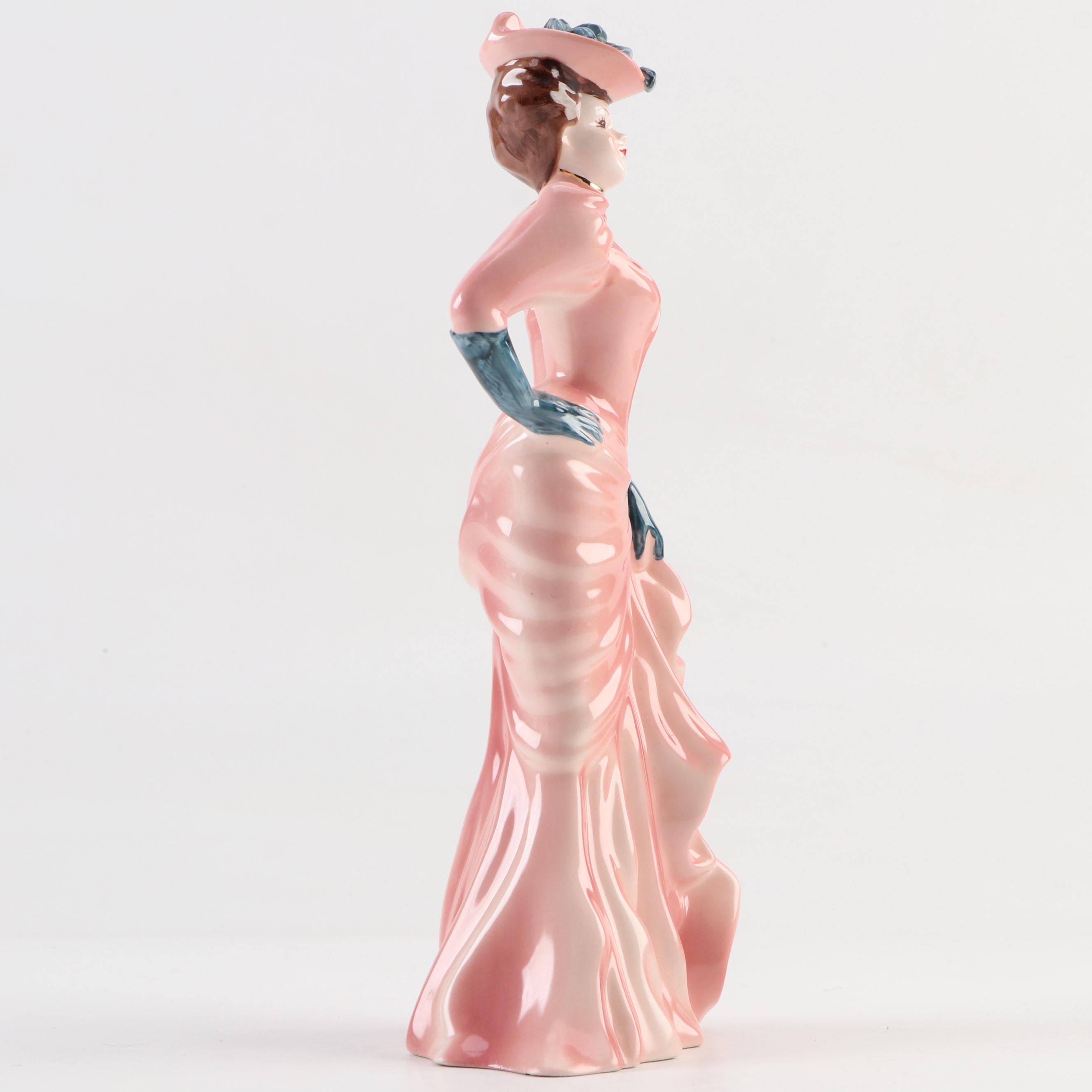 Florence Ceramics "Amber" Figurine with Other Figurines