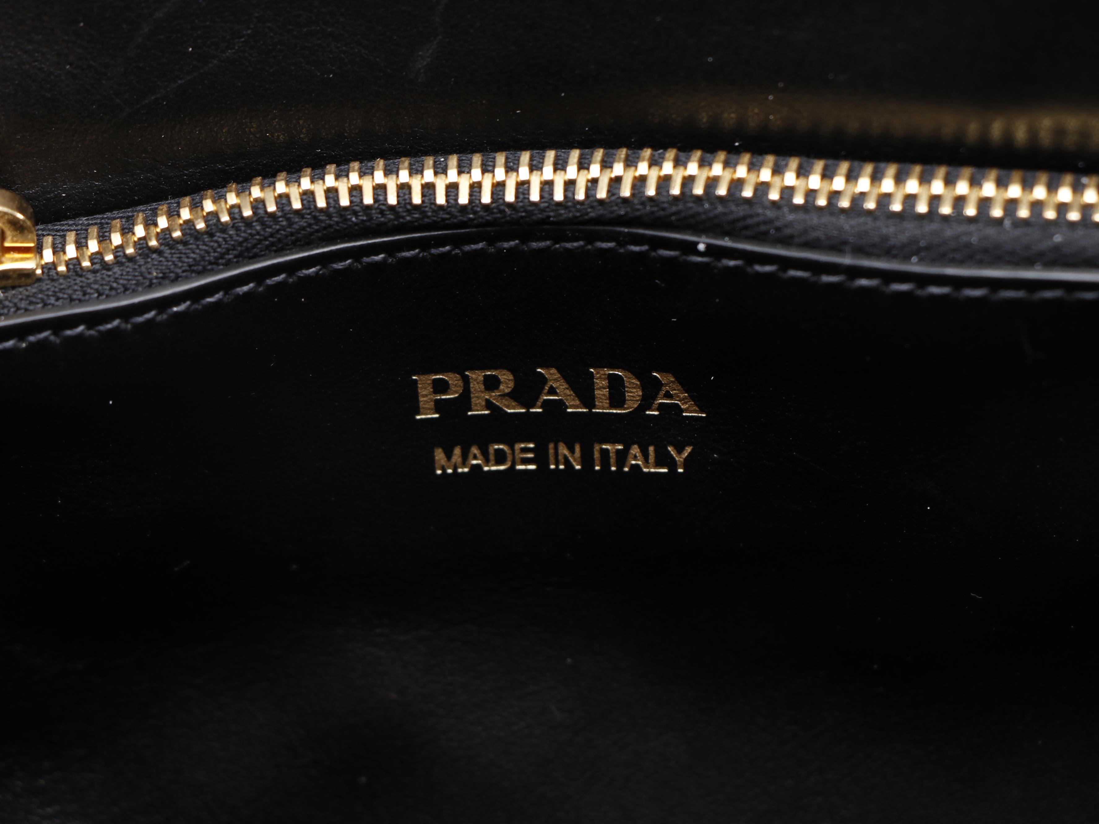 Prada Small Paradigme Tote in Black Saffiano Leather