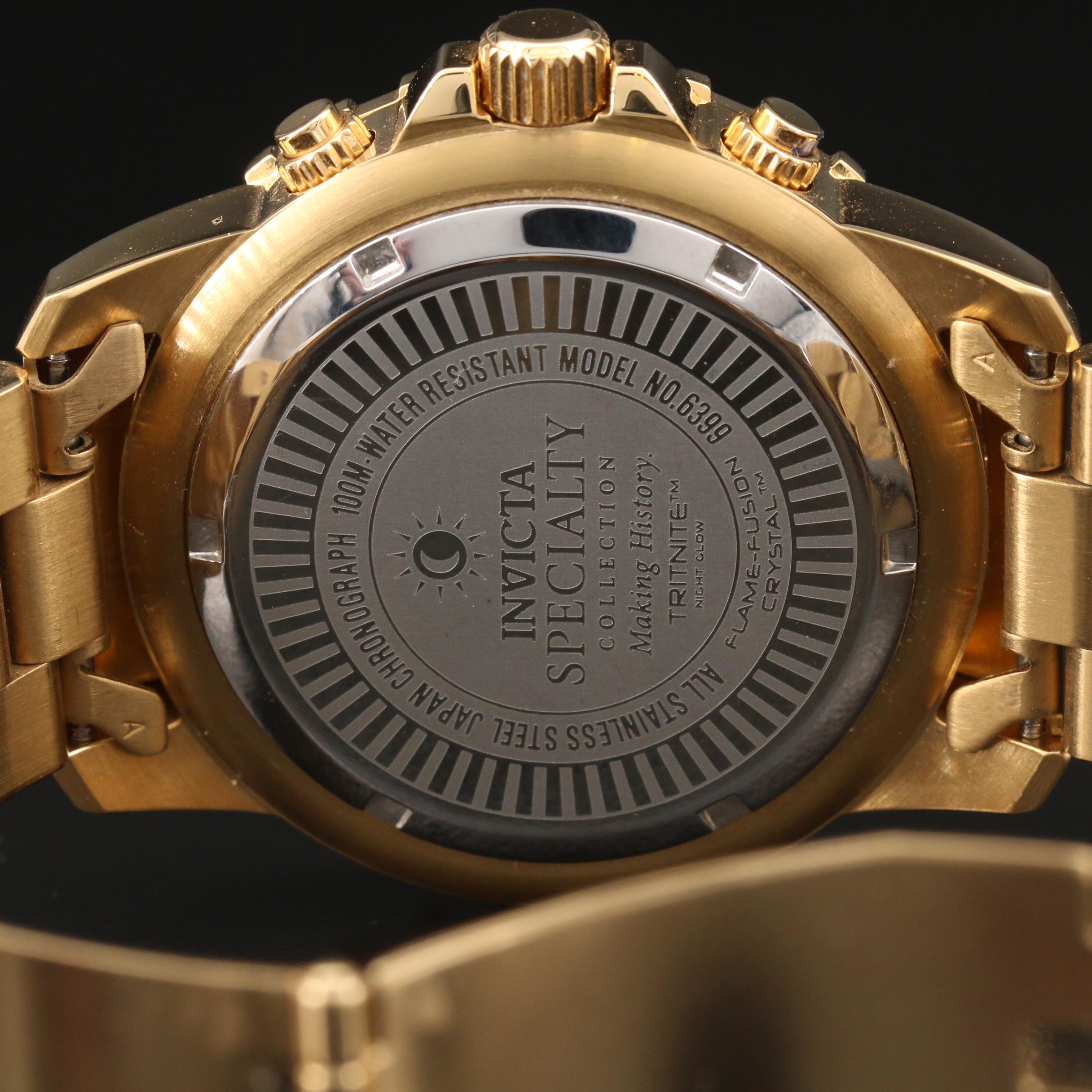 Invicta Specialty Chronograph Stainless Steel Quartz Watch