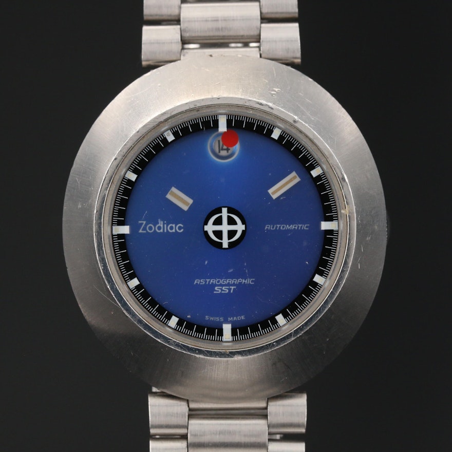 Zodiac "Astrographic SST" Stainless Steel Automatic Wristwatch