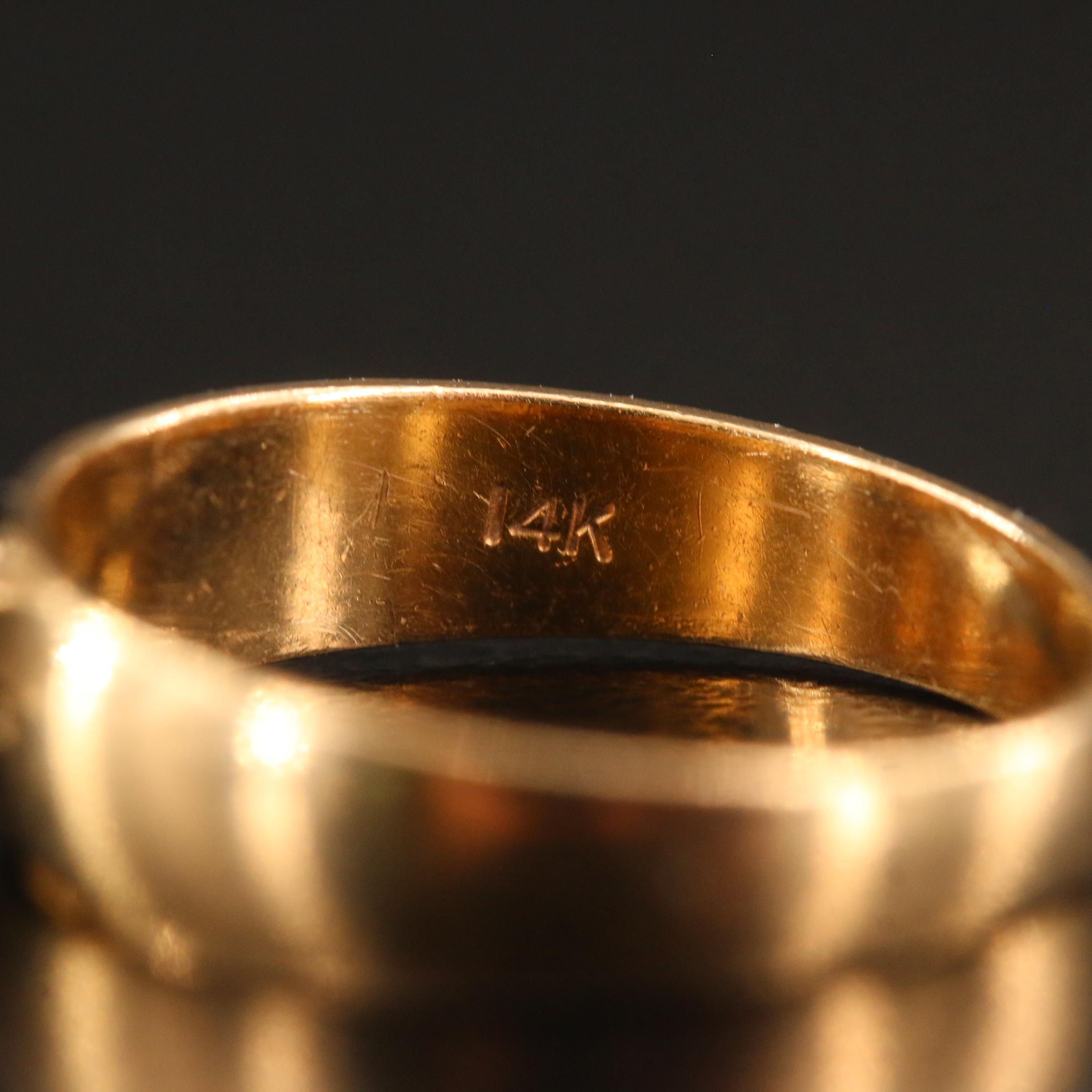 14K Diamond Cluster Ring