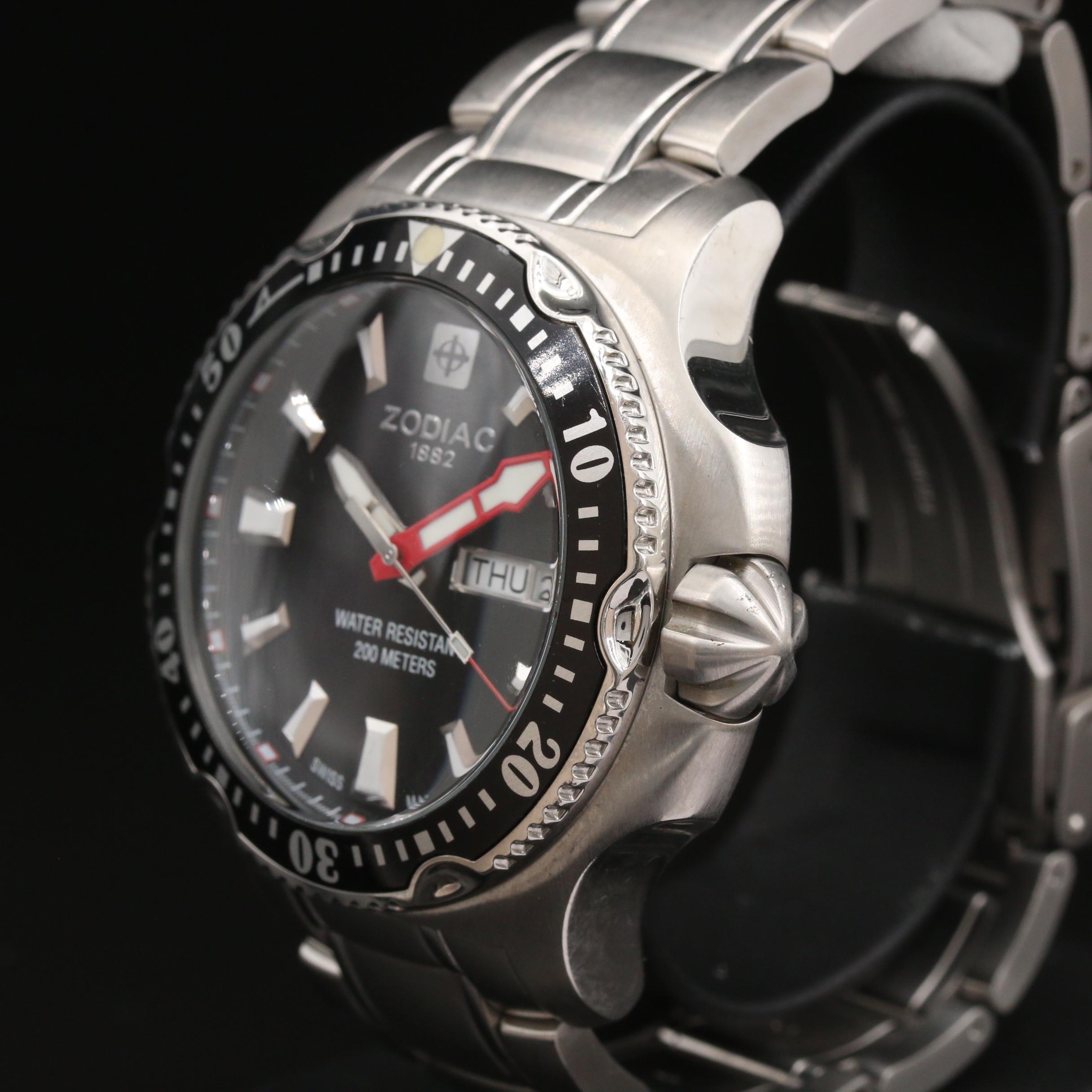 Zodiac Deep Reef Stainless Steel Quartz Watch