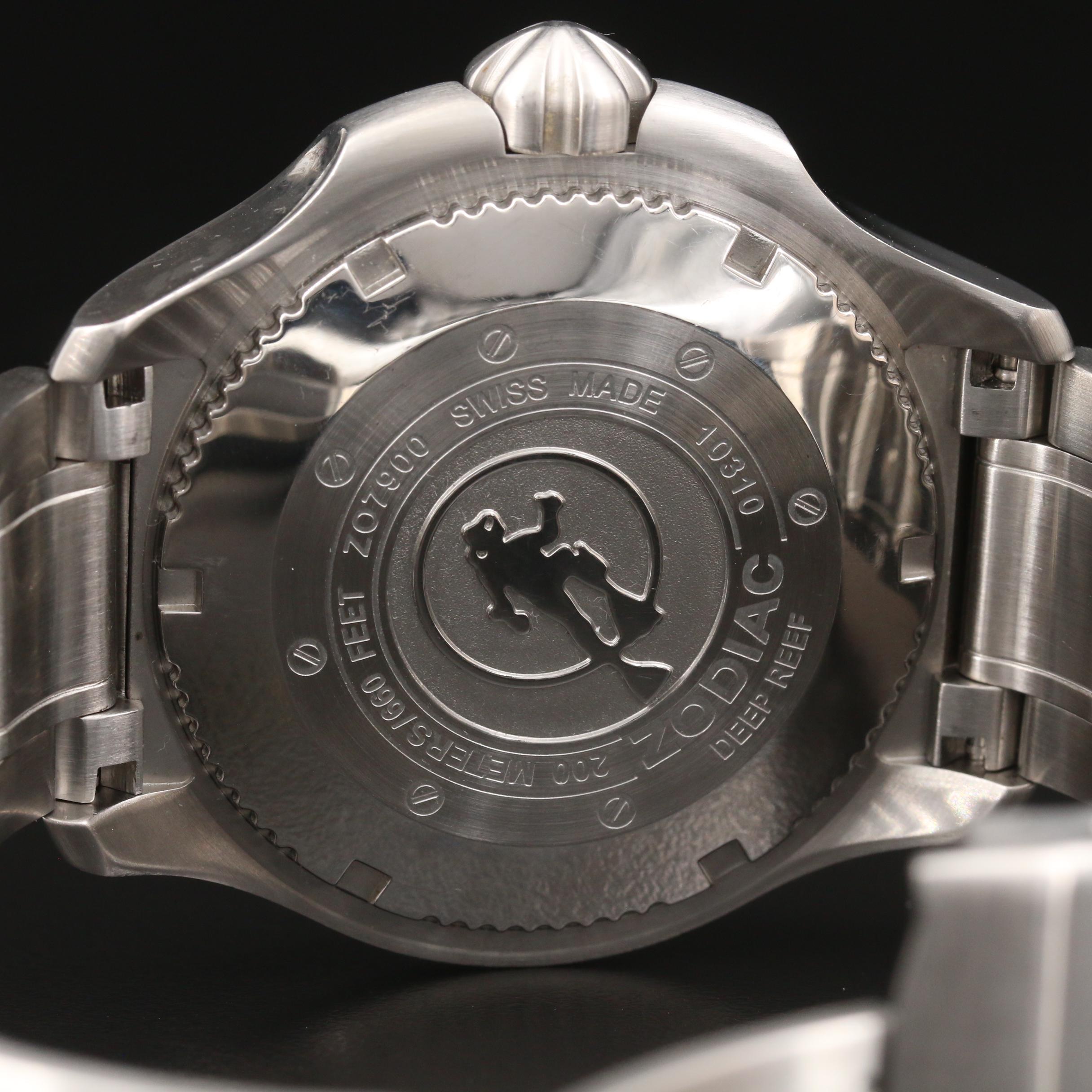 Zodiac Deep Reef Stainless Steel Quartz Watch