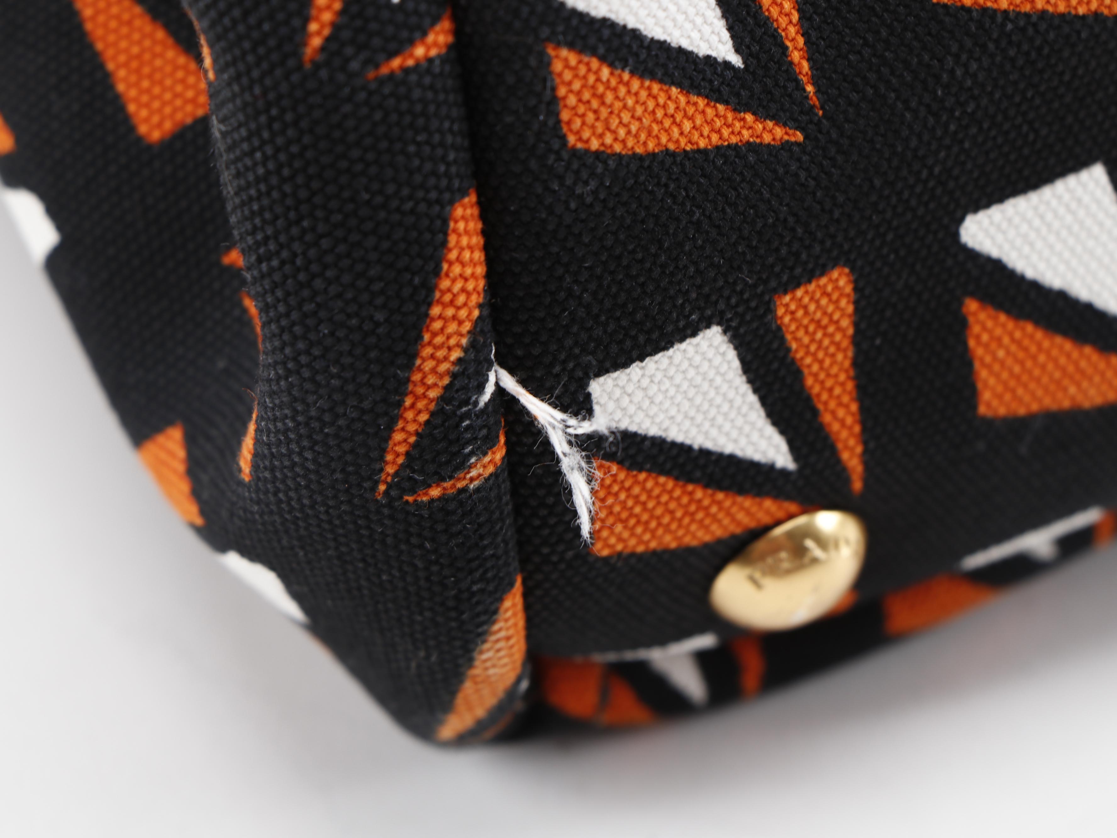 Prada Tote Bag in Tricolor Canapa Stampata Canvas