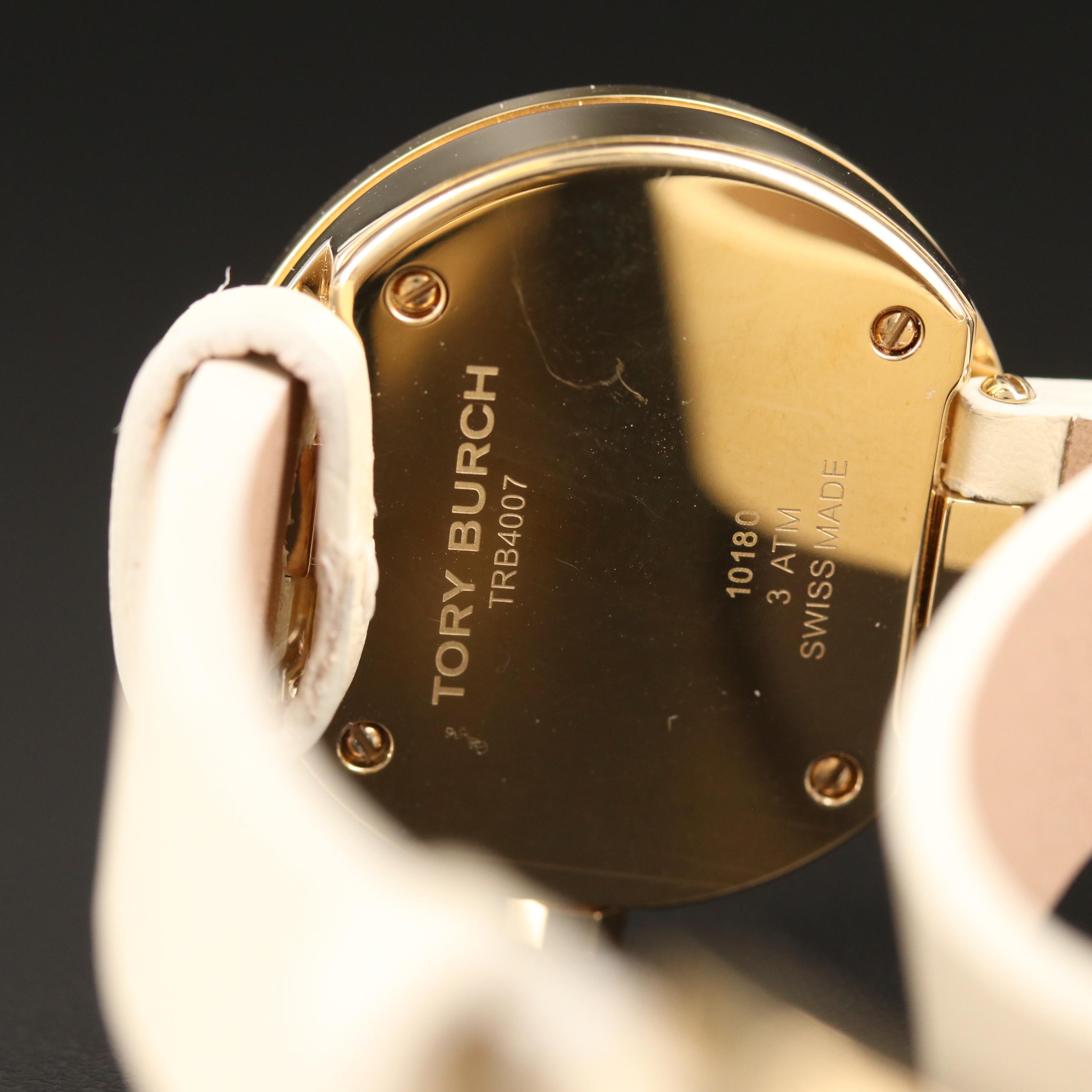 Tory Burch Reva Double Wrap Gold Tone Quartz Watch