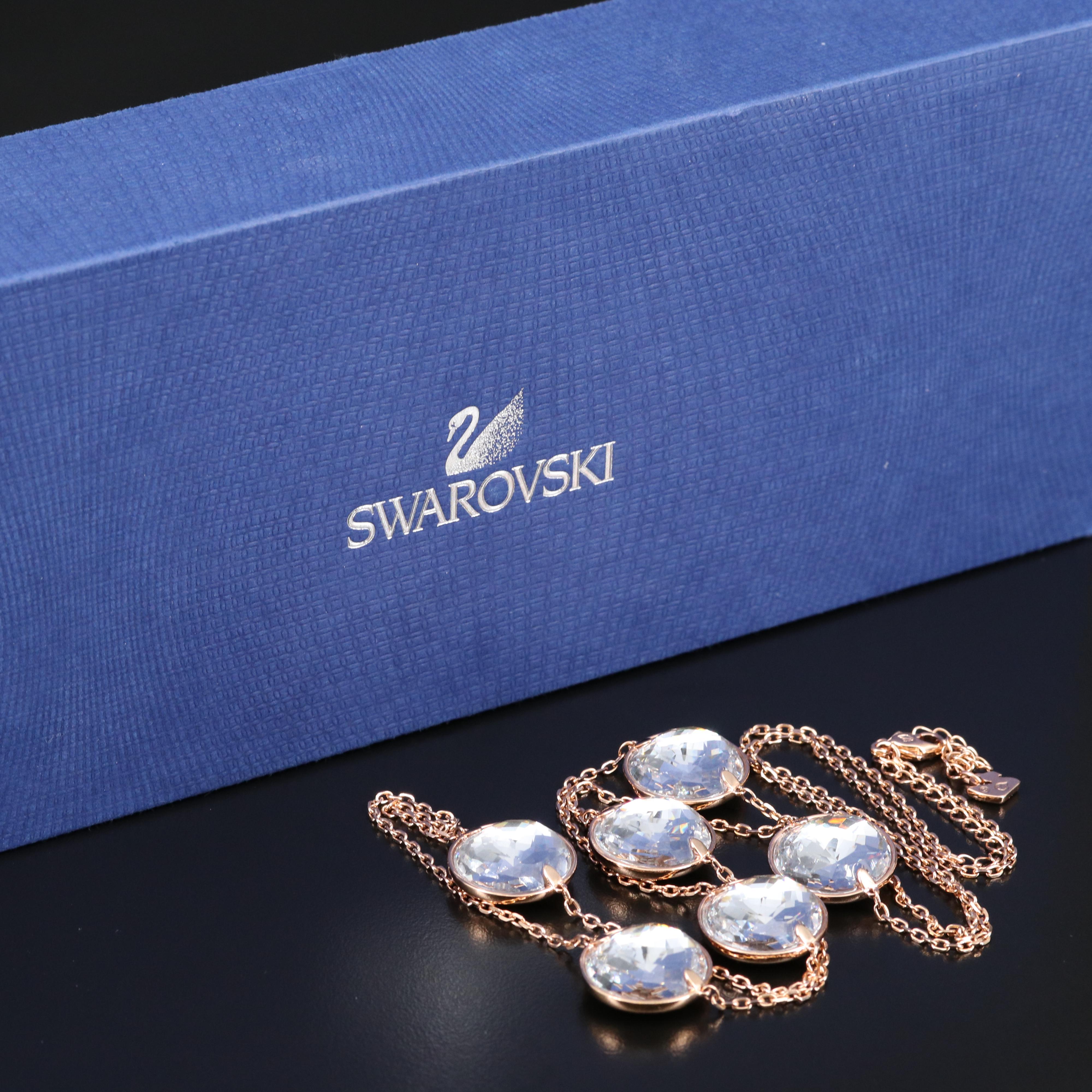 Swarovski Featuring "Globe" and "Funk" Necklaces