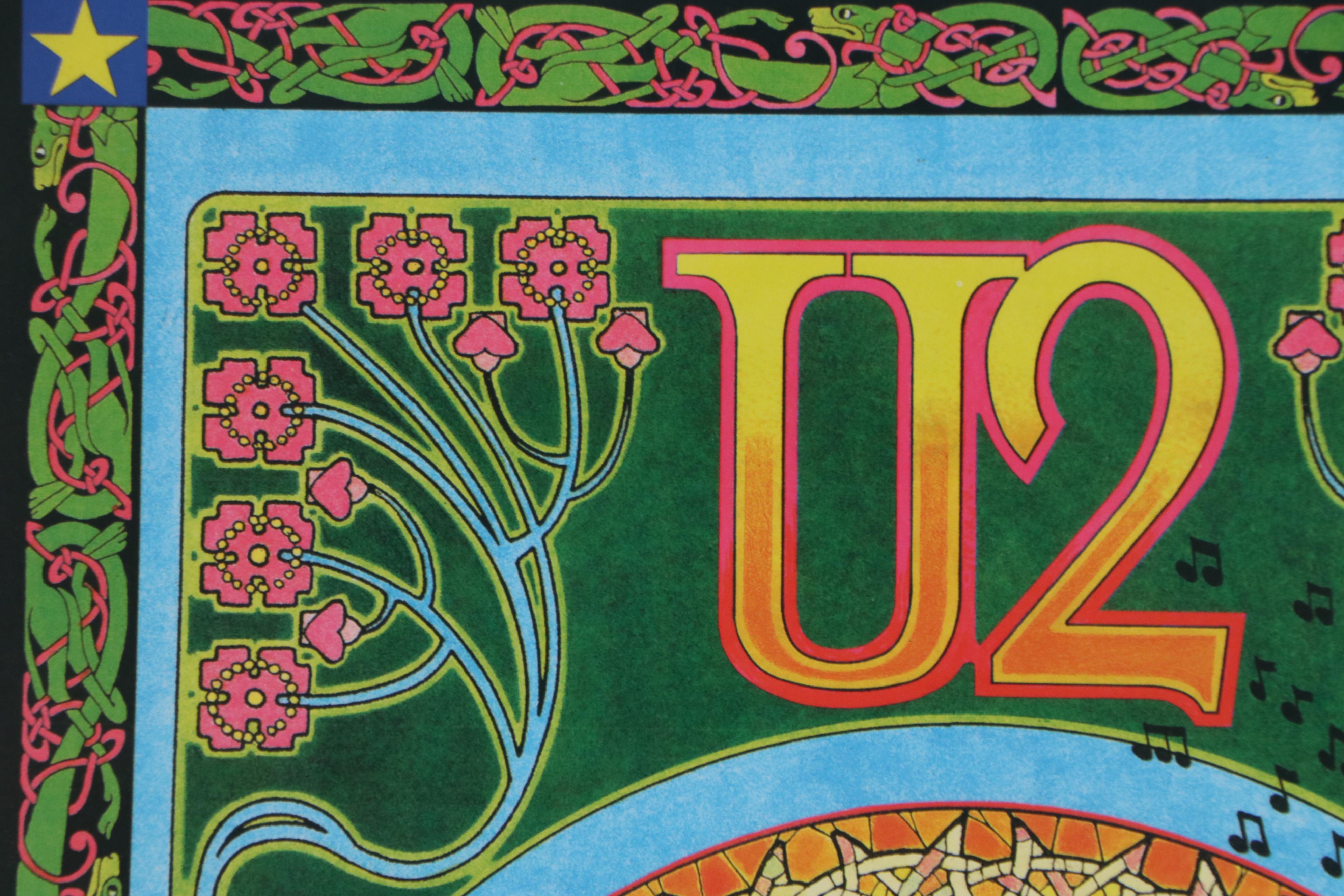 Bob Masse Offset Lithograph Concert Poster "U2 at Reunion Arena, 2001"