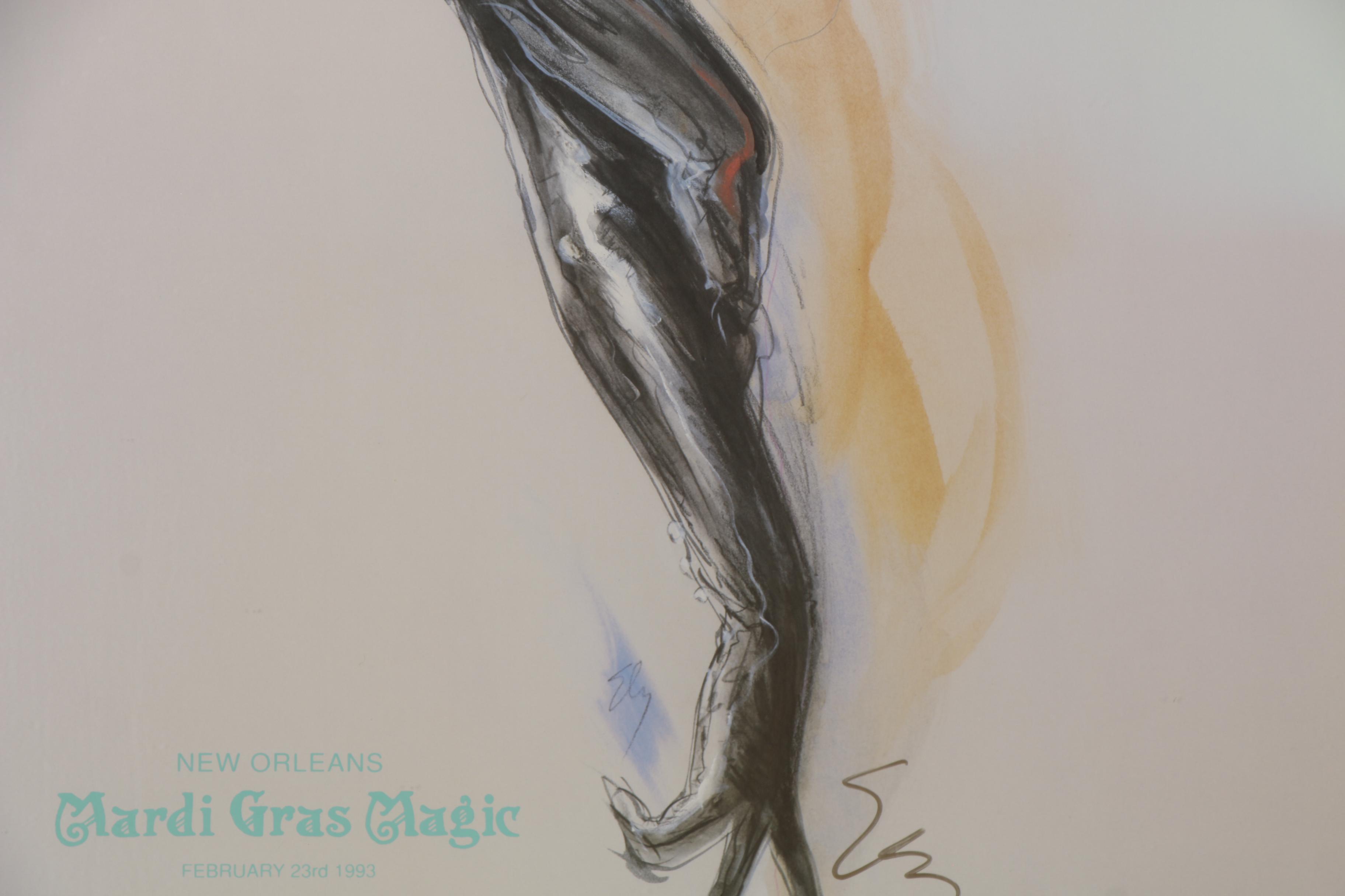 Richard Ely Offset Lithograph "New Orleans Mardi Gras Magic," 1993